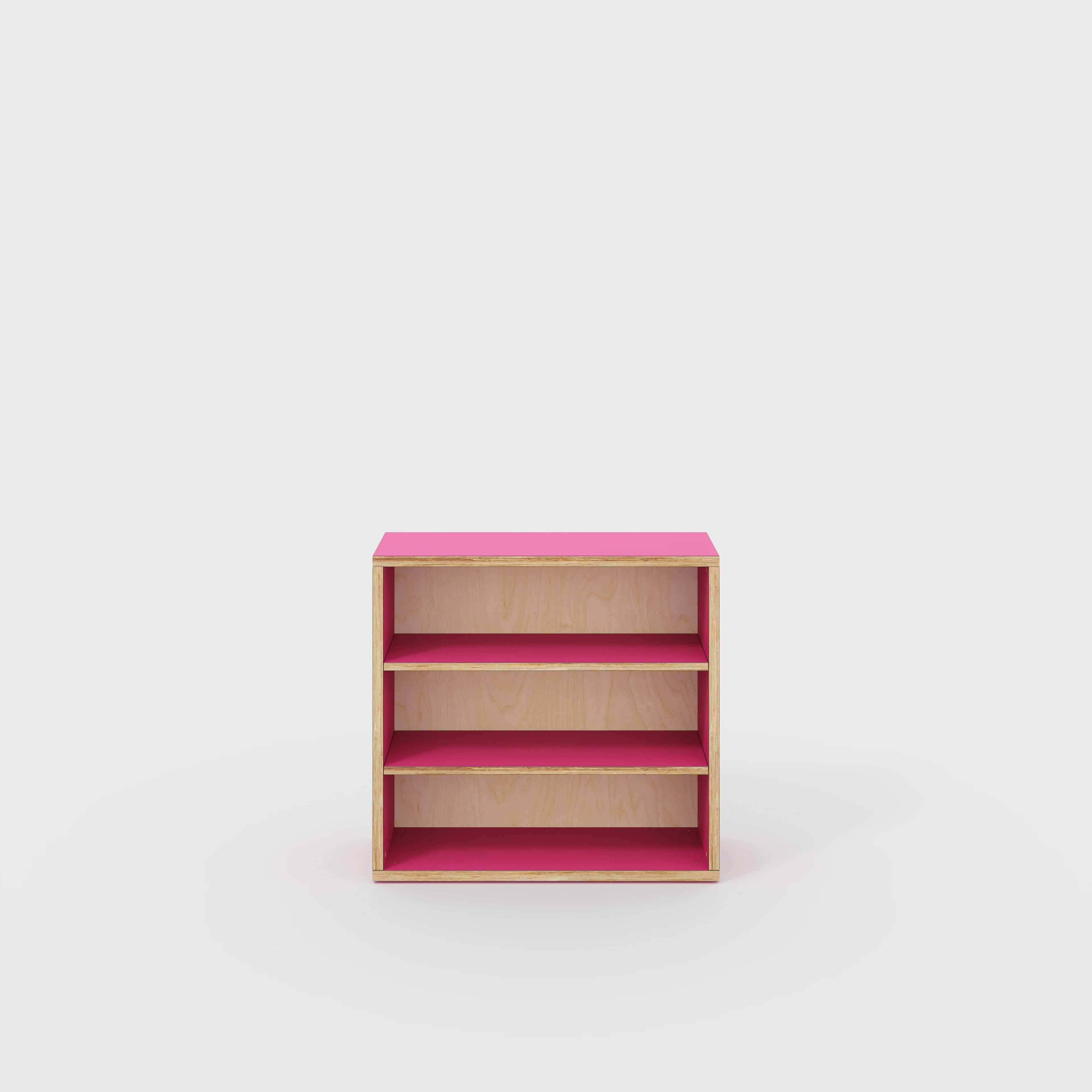 Plywood Bookshelves - Formica Juicy Pink - 800(w) x 300(d) x 750(h)