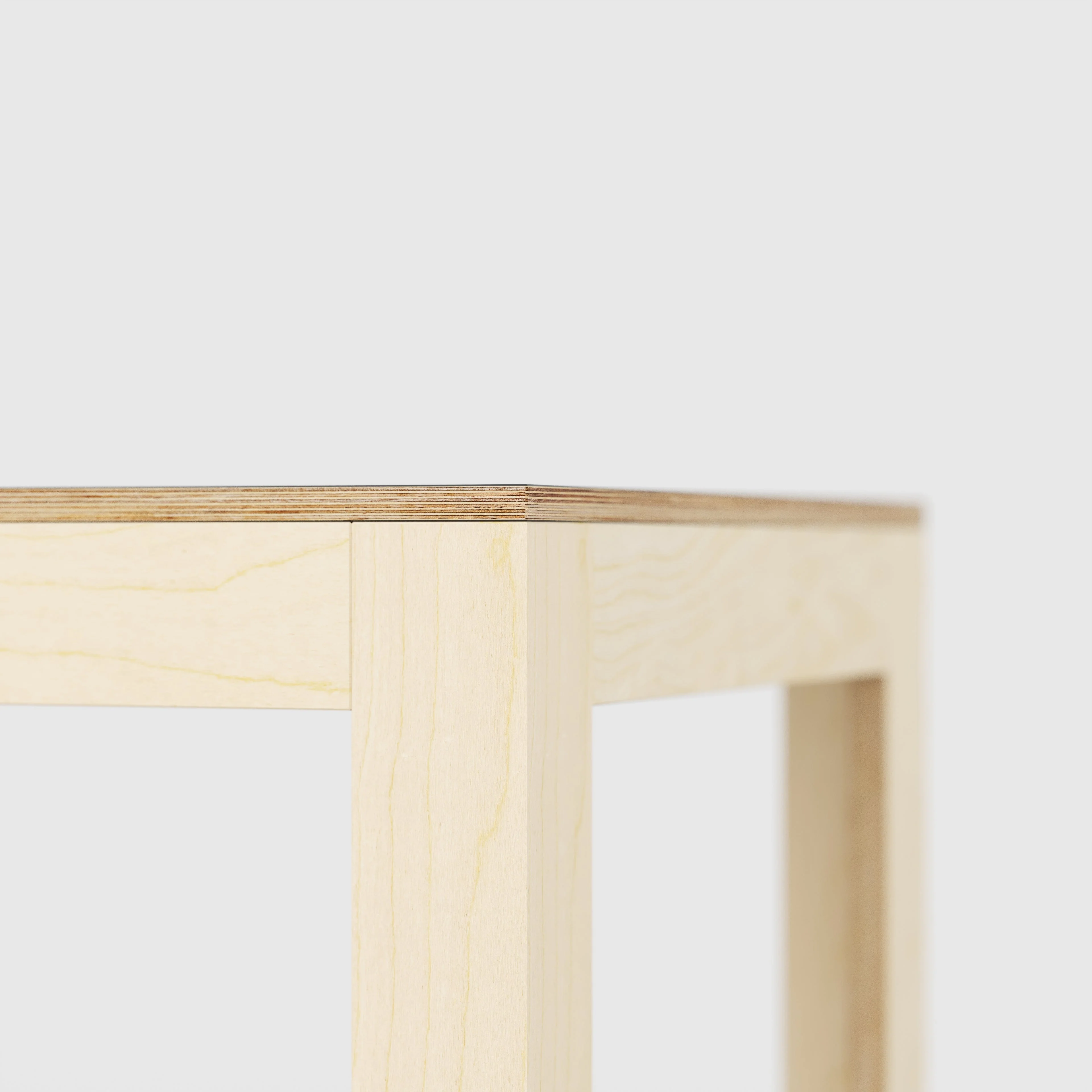 Plywood Coffee Table with Solid Frame - Formica Diamond Black - 1200(w) x 600(d) x 450(h) - Image 4