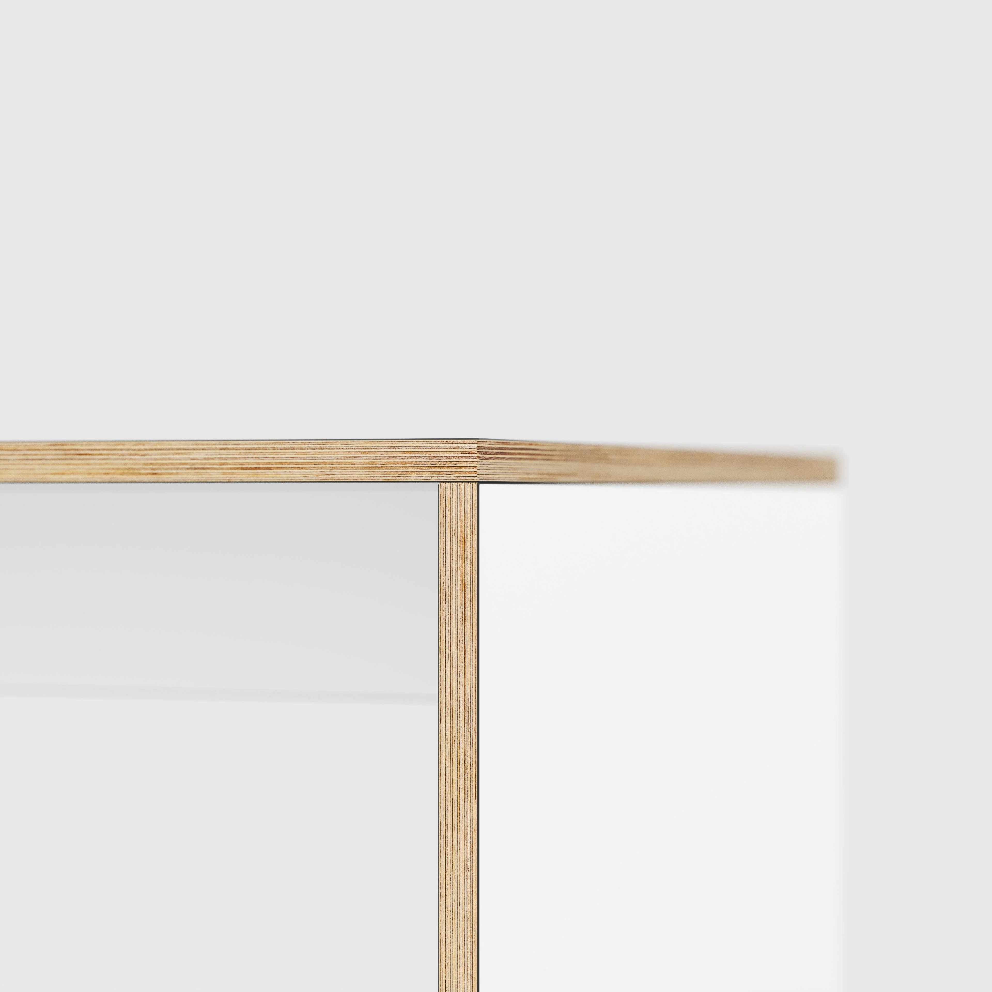 Plywood Coffee Table with Solid Sides - Formica White - 1200(w) x 600(d) x 450(h) - Image 4