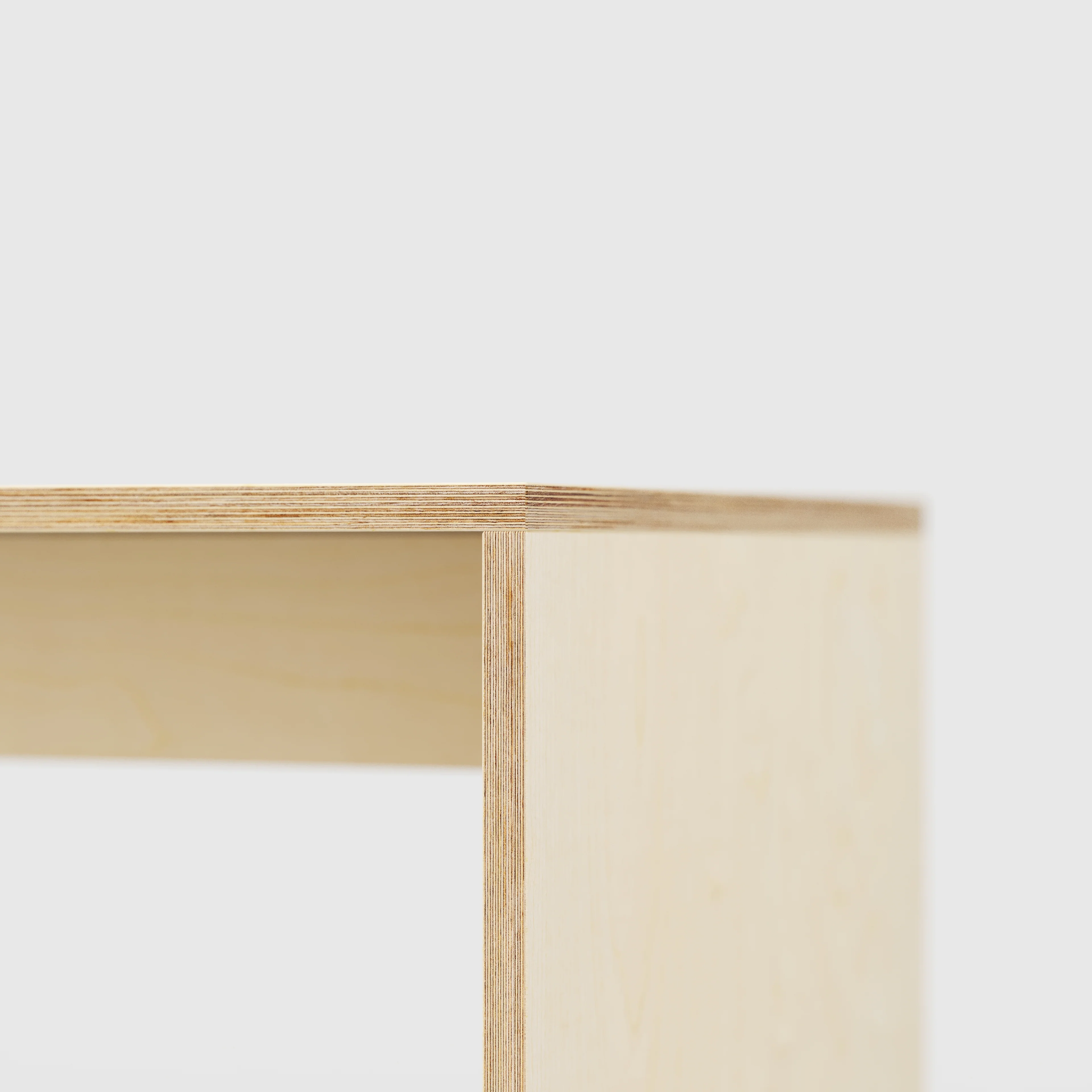 Custom Plywood Coffee Table with Solid Sides - Image 4