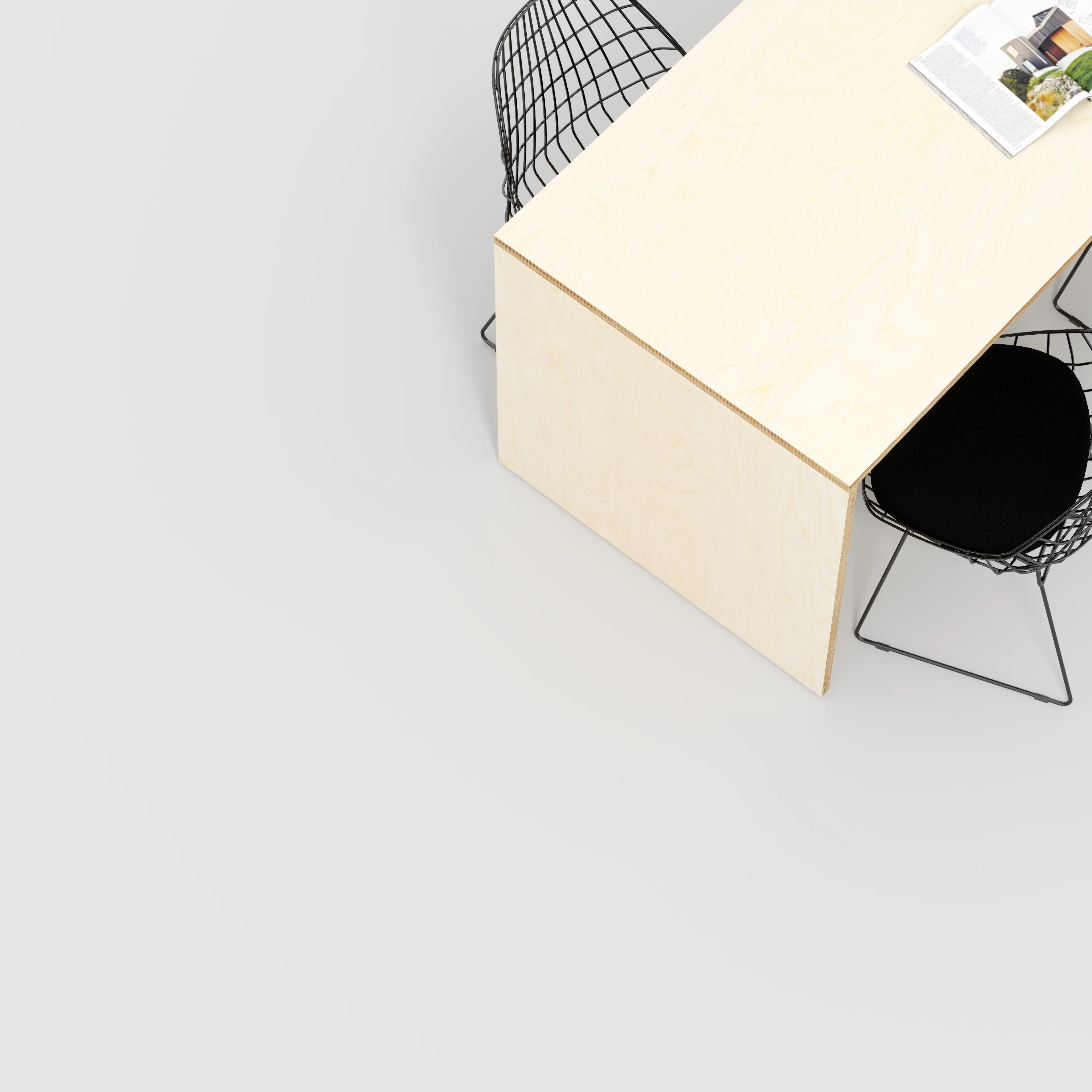 Custom Plywood Table with Solid Sides - Image 3