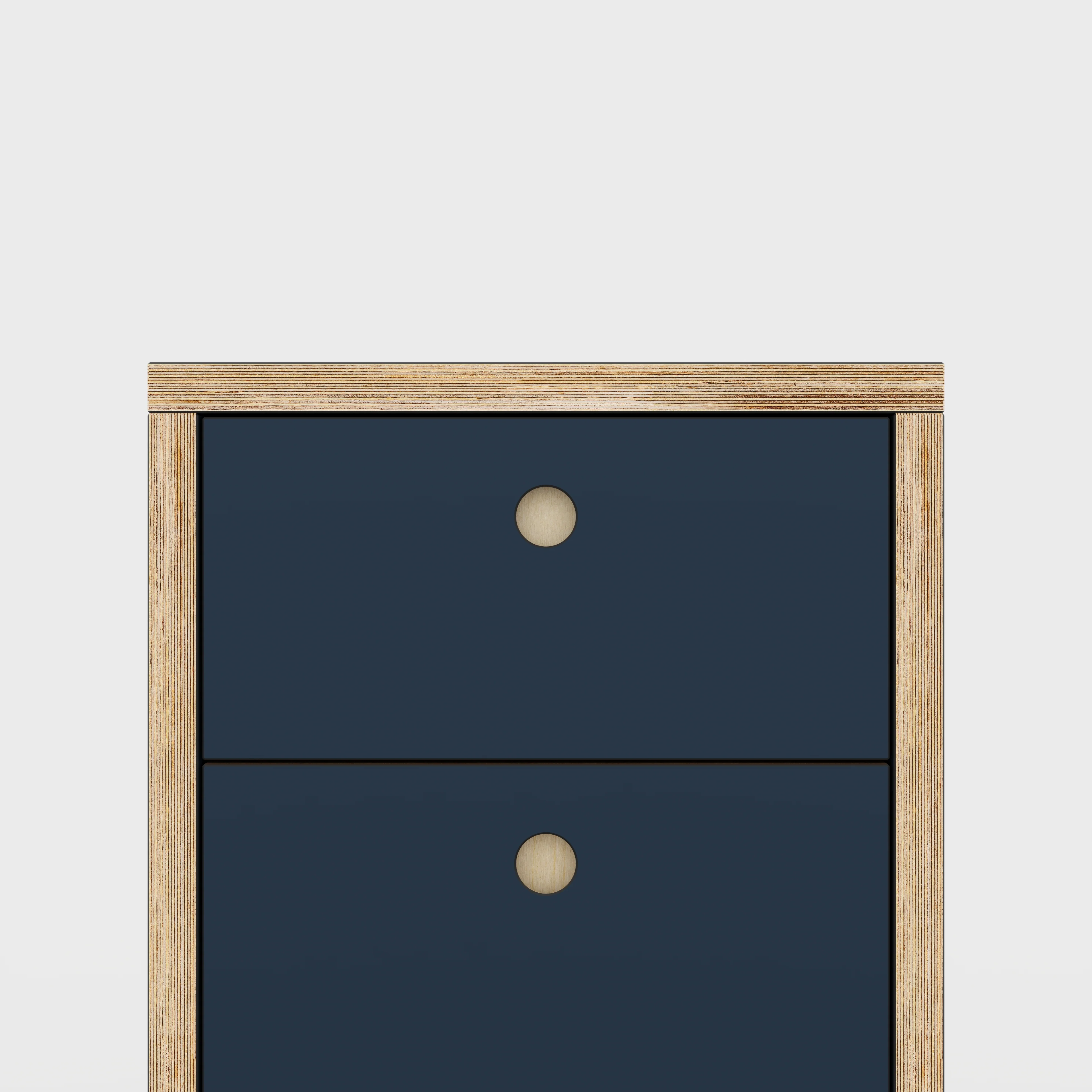 Plywood Drawer Unit - Formica Night Sea Blue - 400(w) x 600(d) x 750(h) - Image 3