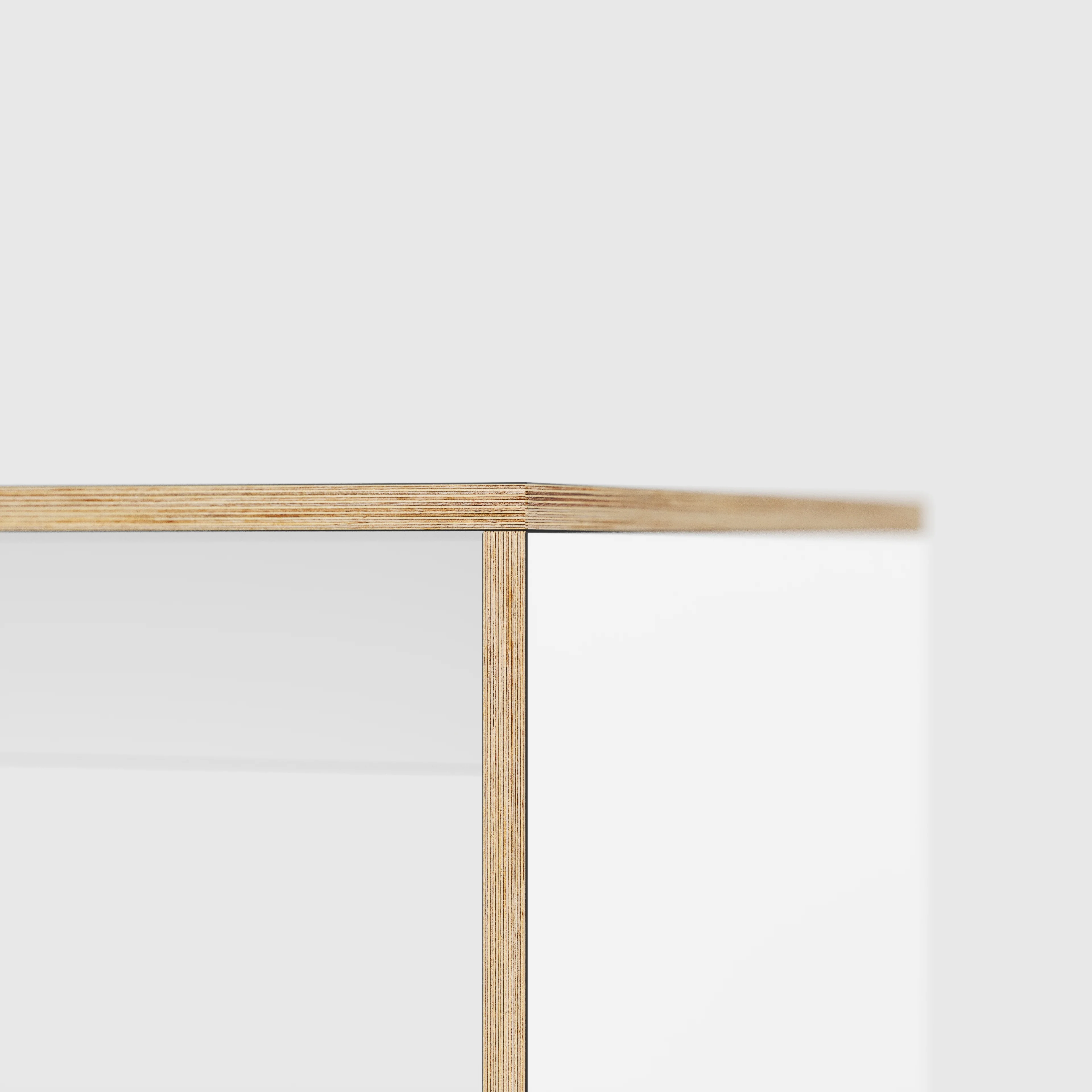 Plywood Kids Desk with Solid Sides - Formica White - 800(w) x 400(d) x 500(h) - Image 4