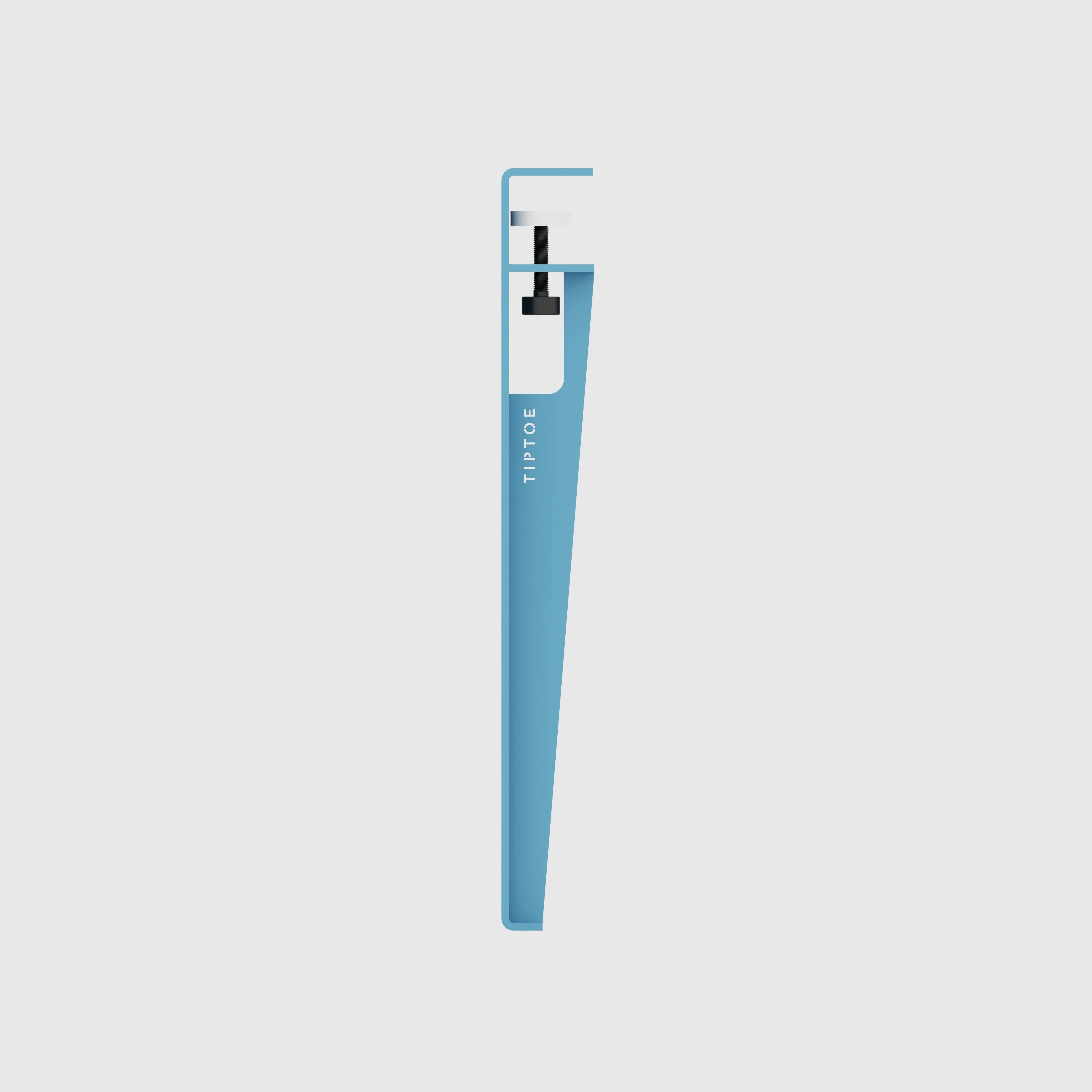 Plywood Kids Desk with Whale Blue Tiptoe Legs - Formica White - 800(w) x 400(d) x 500(h) - Image 4