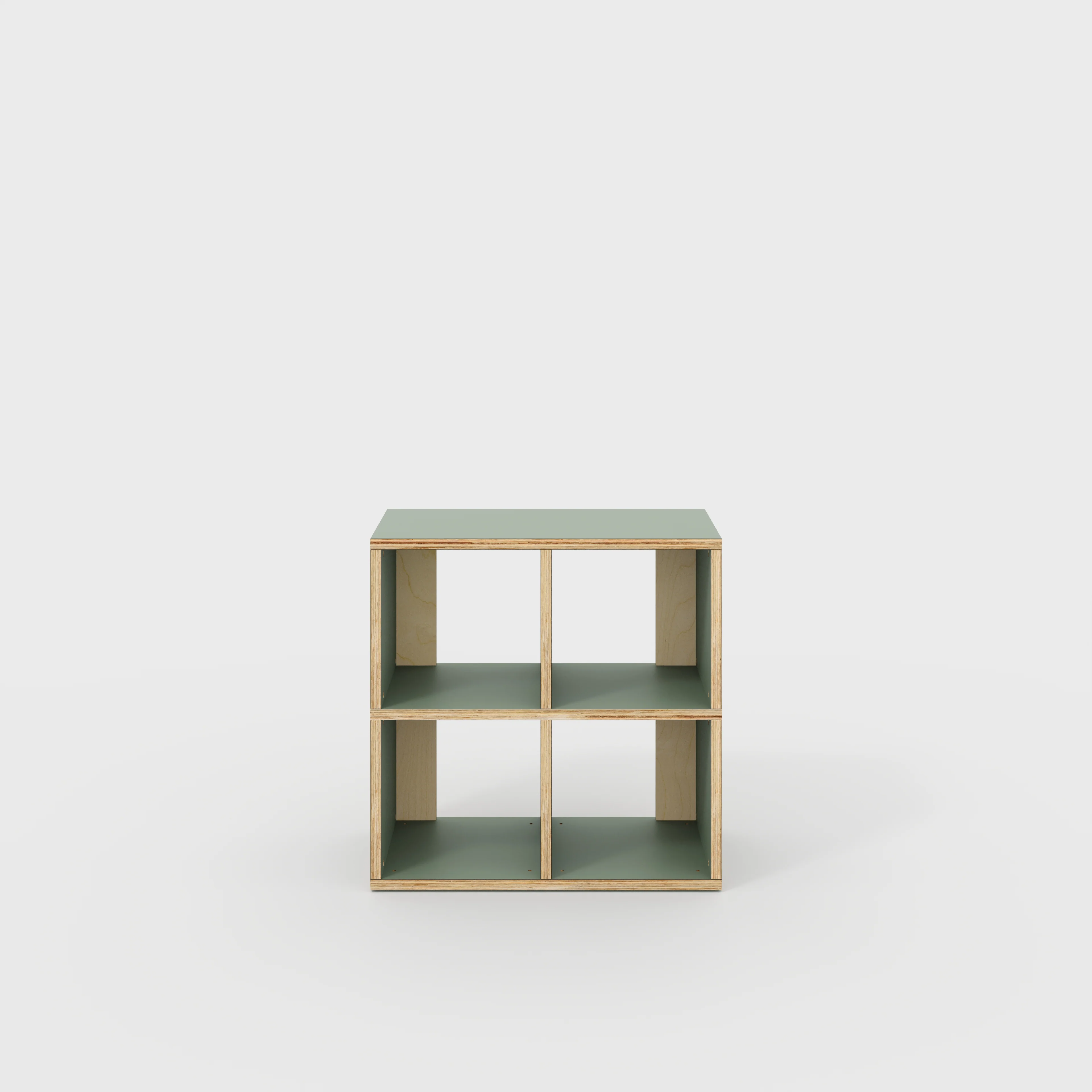 Plywood Open Shelves - Formica Green Slate - 800(w) x 400(d) x 800(h)