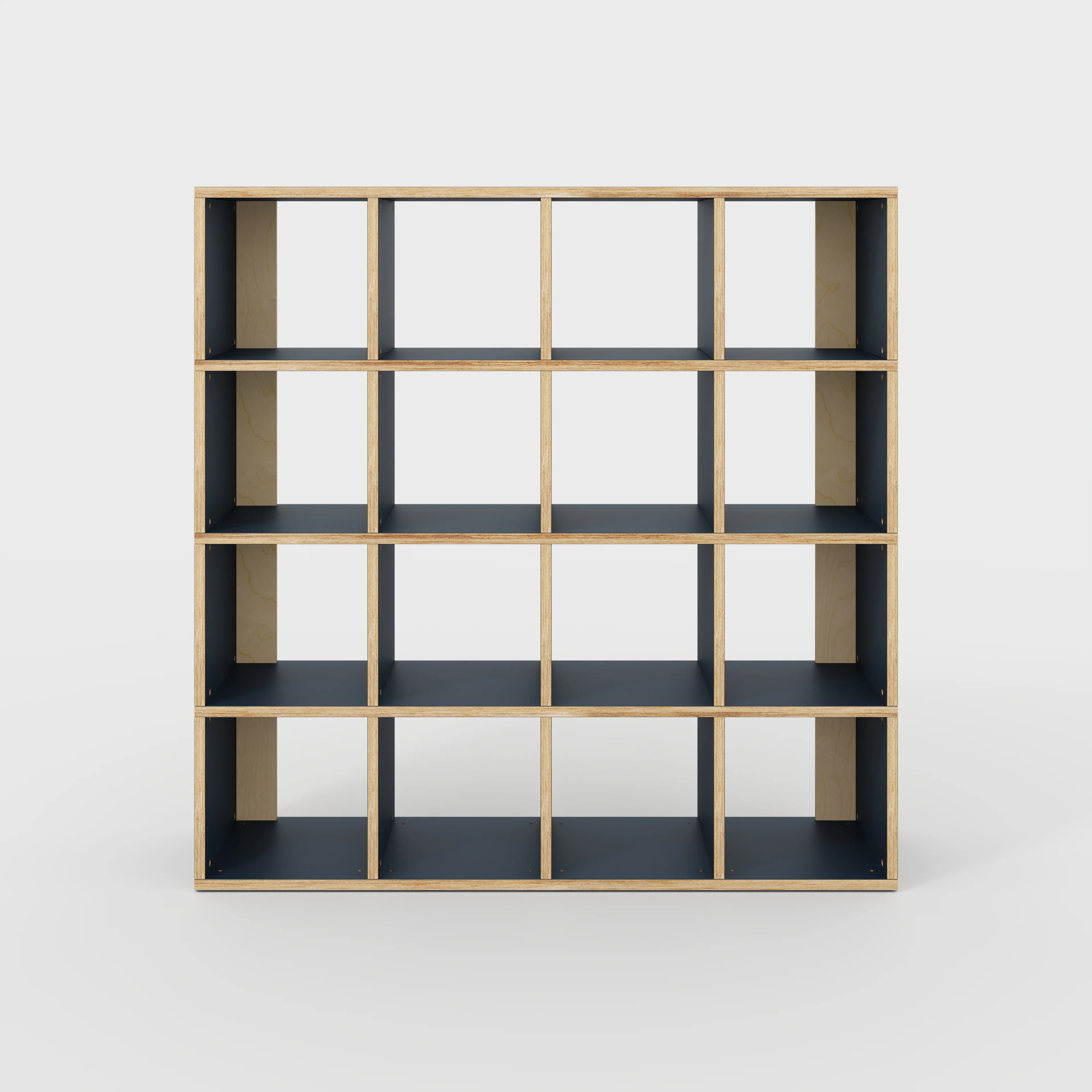 Plywood Open Shelves - Formica Night Sea Blue - 1600(w) x 400(d) x 1600(h)
