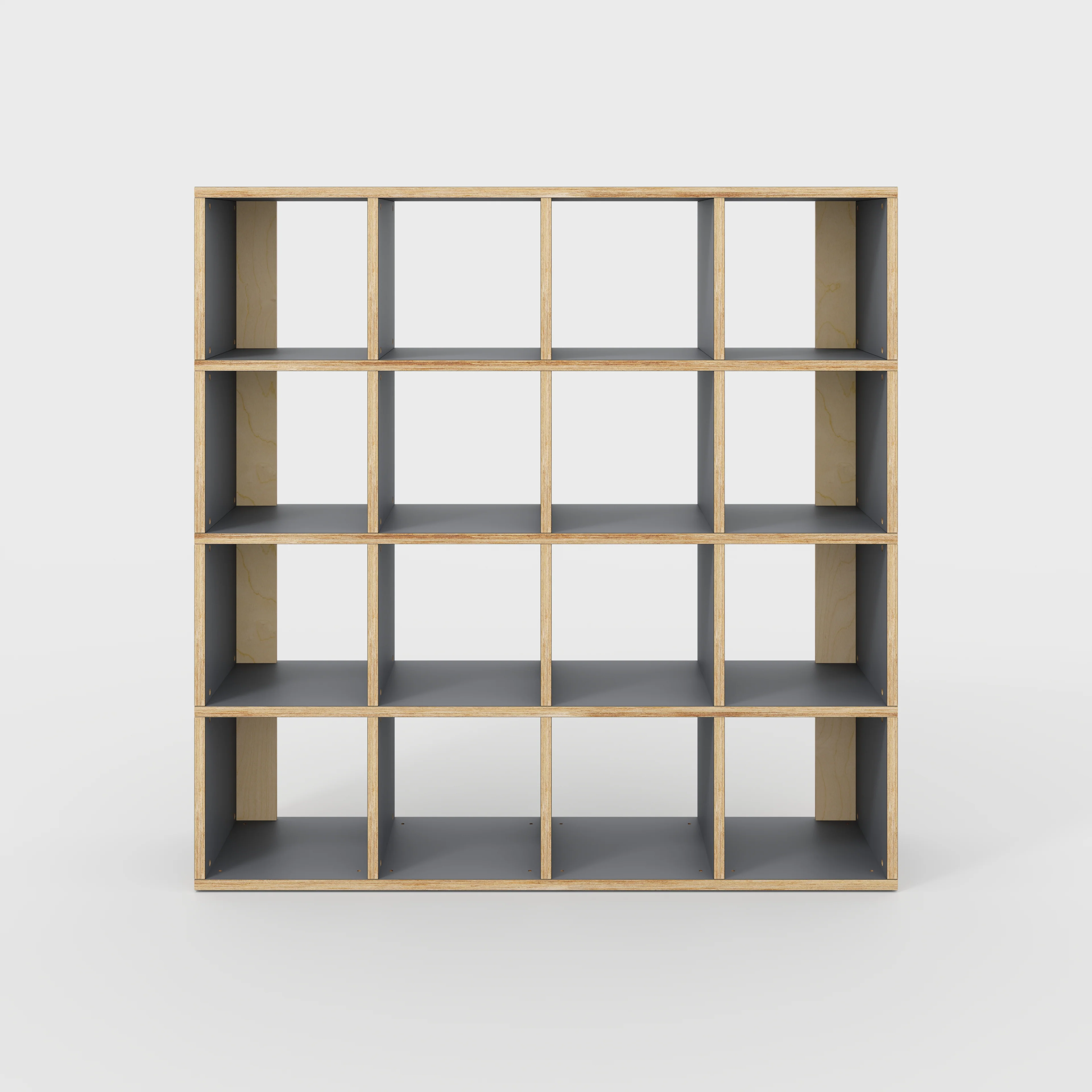 Plywood Open Shelves - Formica Tornado Grey - 1600(w) x 400(d) x 1600(h)