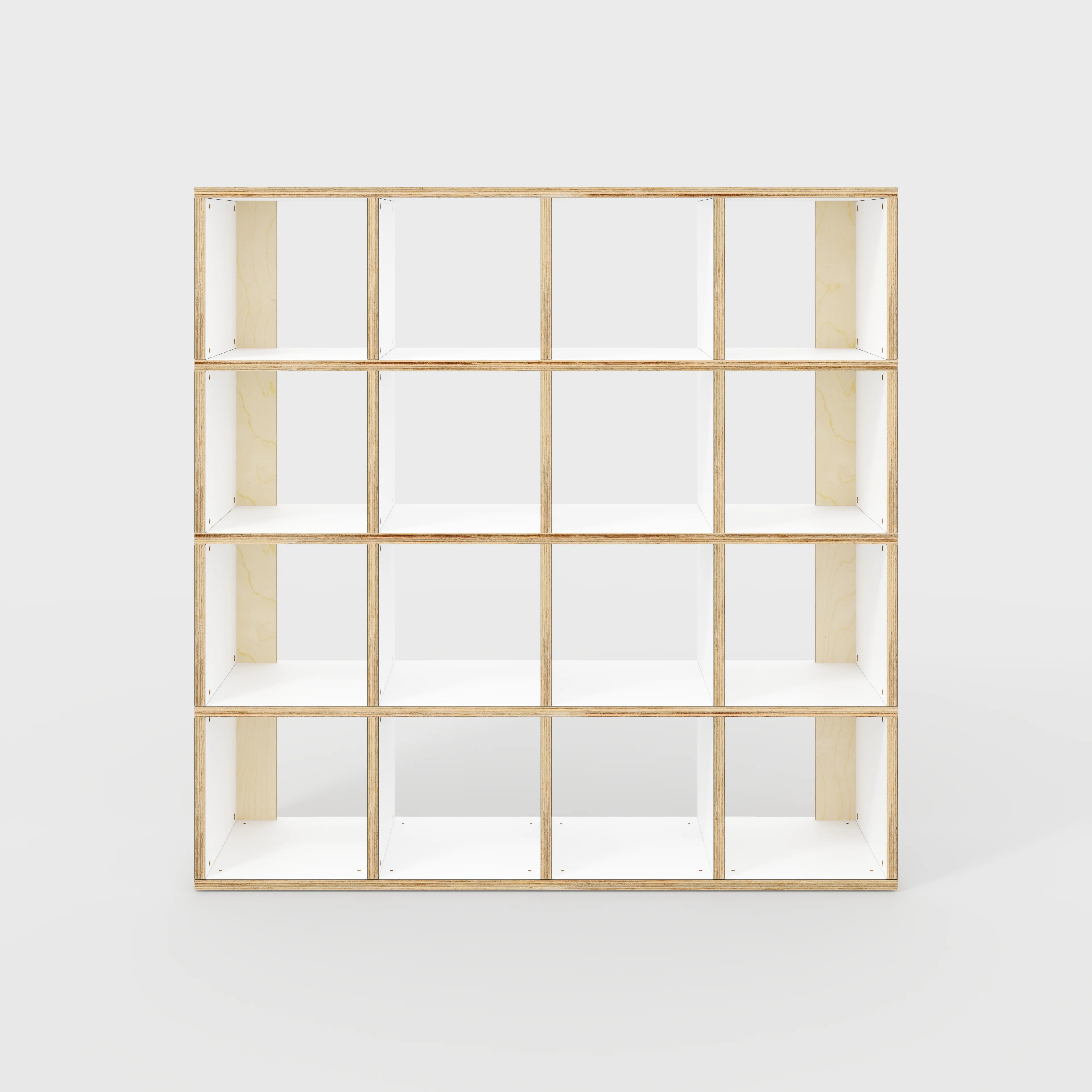 Plywood Open Shelves - Formica White - 1600(w) x 400(d) x 1600(h)