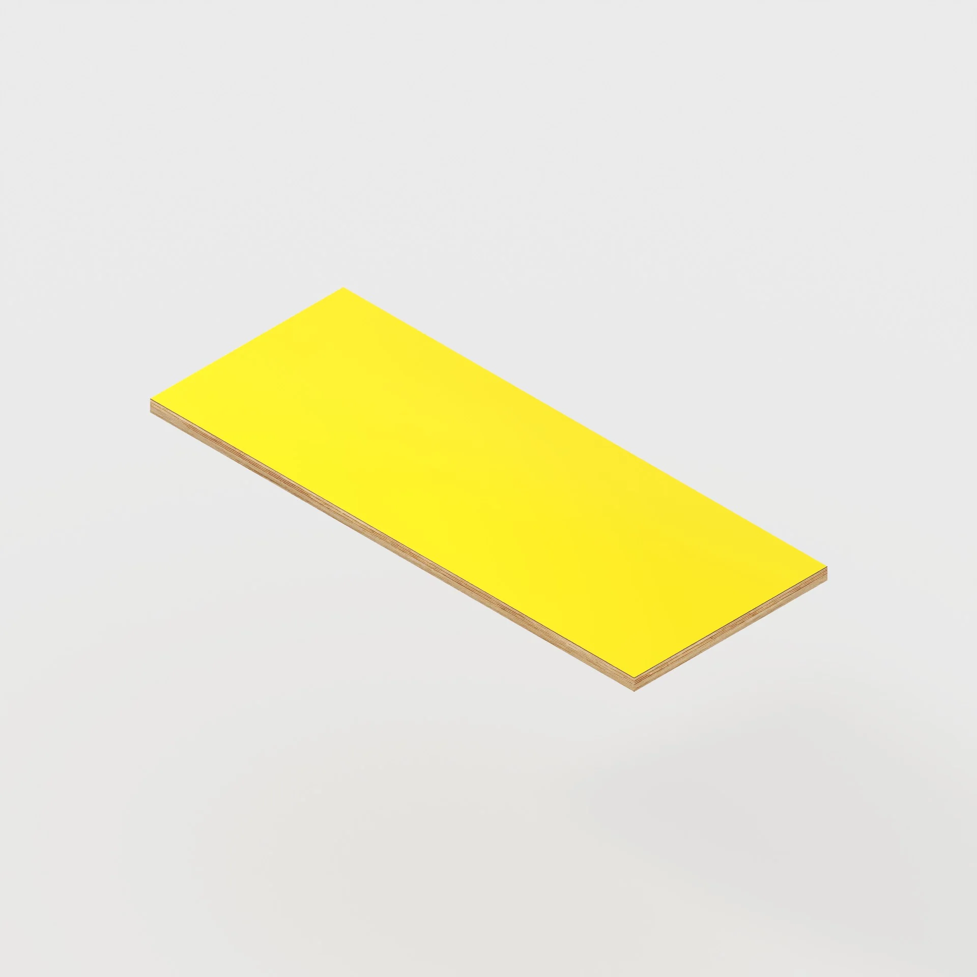 Plywood Desktop - Formica Chrome Yellow - 1000(w) x 400(d) - 24mm