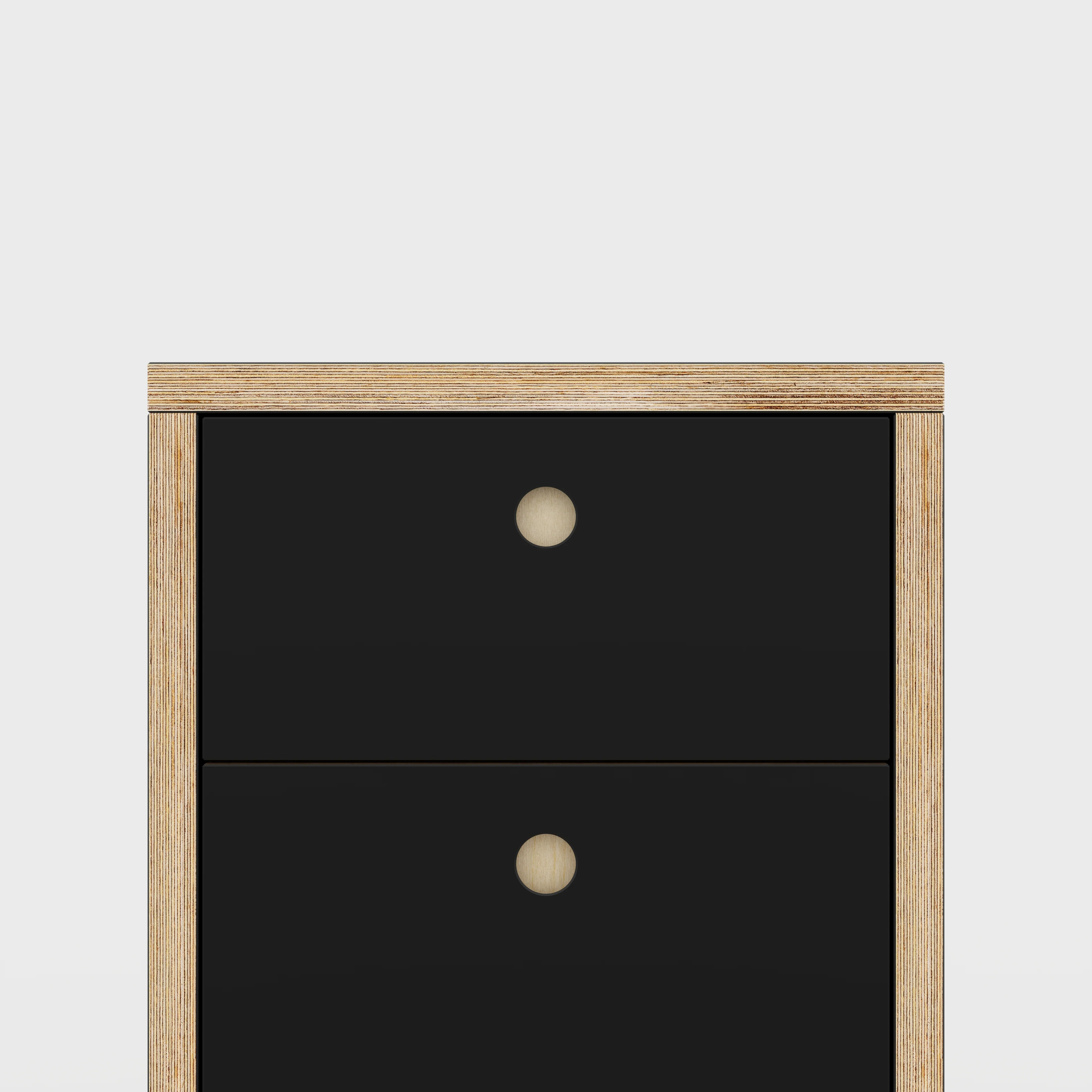 Plywood Drawer Unit - Formica Diamond Black - 400(w) x 400(d) x 450(h) - Image 3