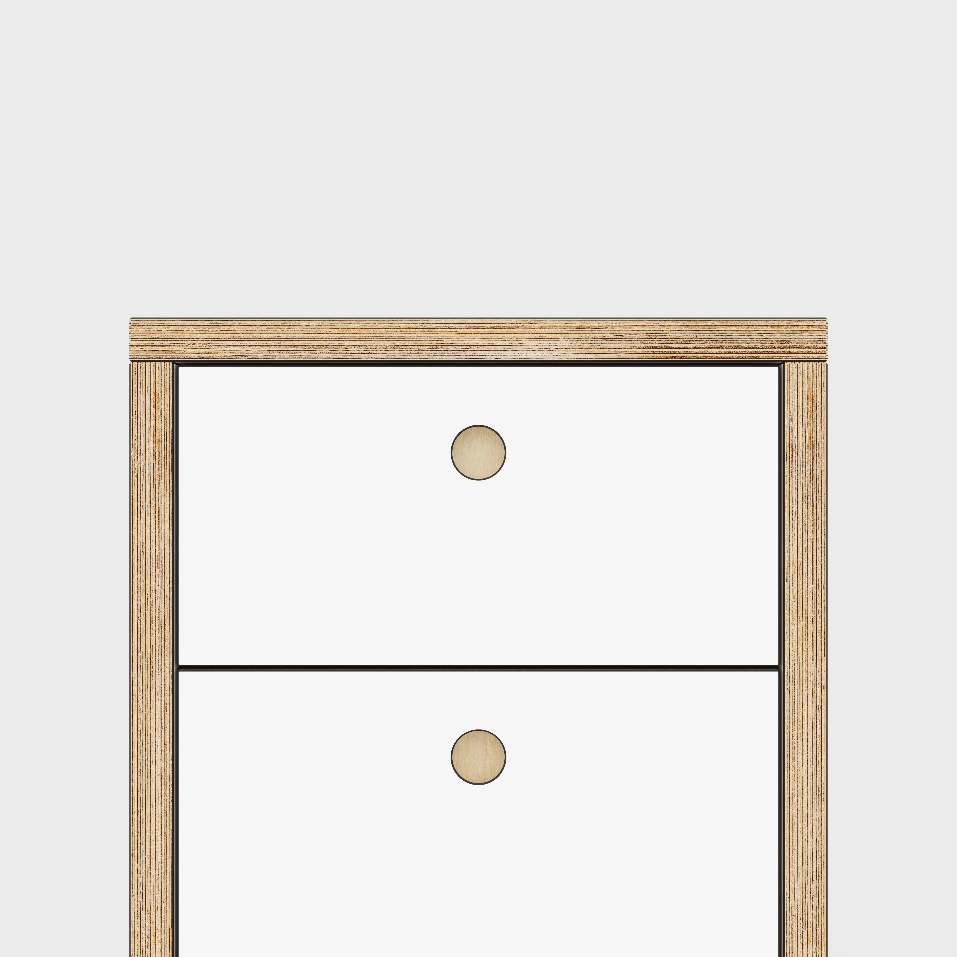 Plywood Drawer Unit - Formica White - 400(w) x 400(d) x 450(h) - Image 3