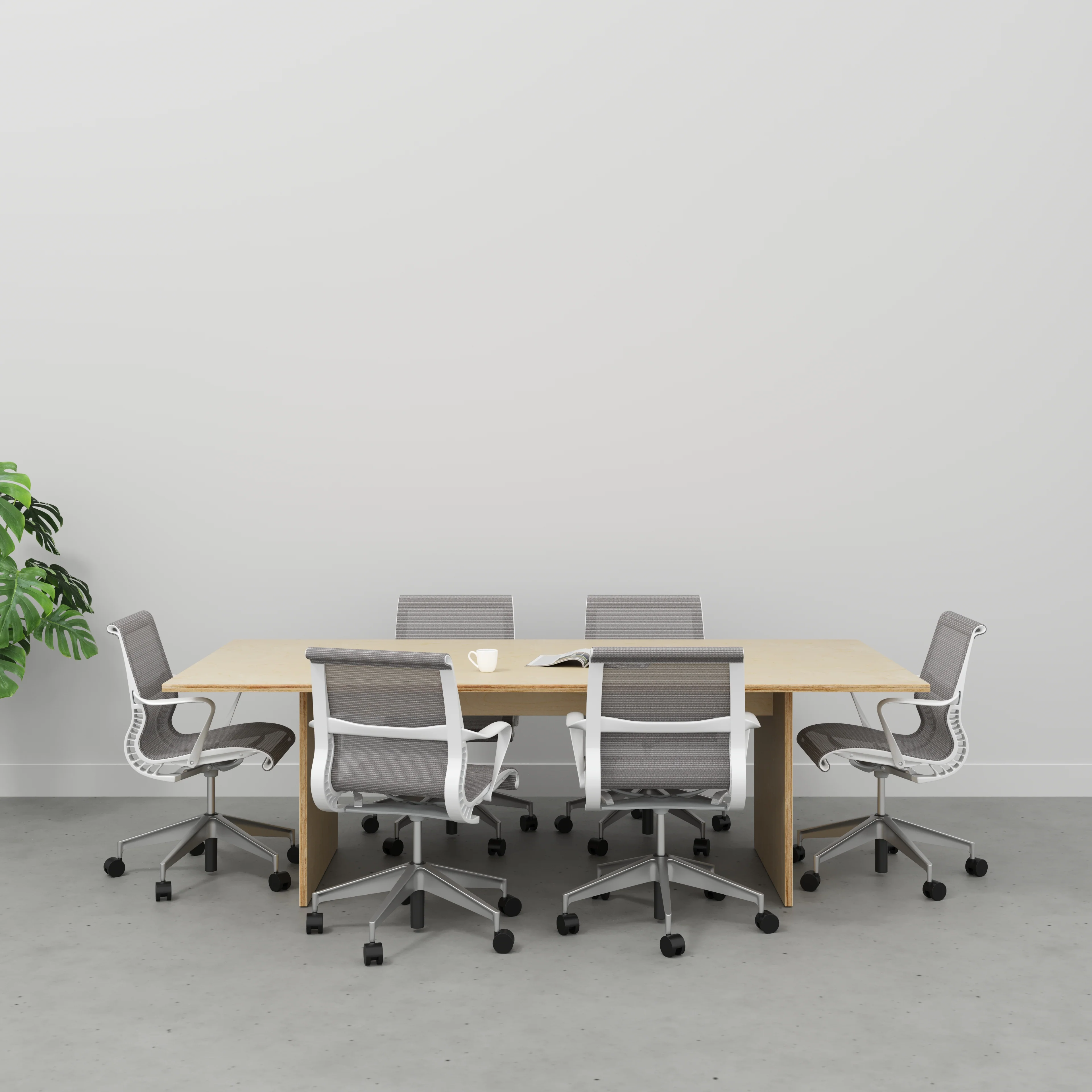 Plywood Platform Table - Plywood Birch - 2400(w) x 1200(d) x 750(h) - Image 2