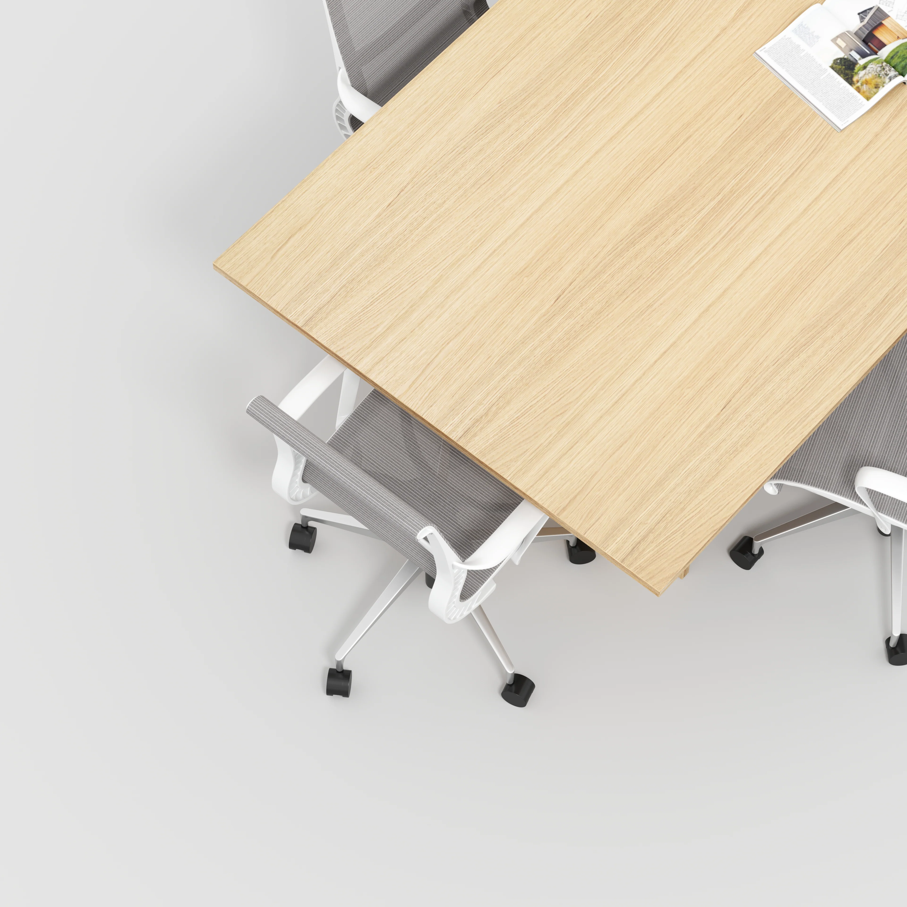 Plywood Platform Table - Plywood Oak - 2400(w) x 1200(d) x 750(h) - Image 3
