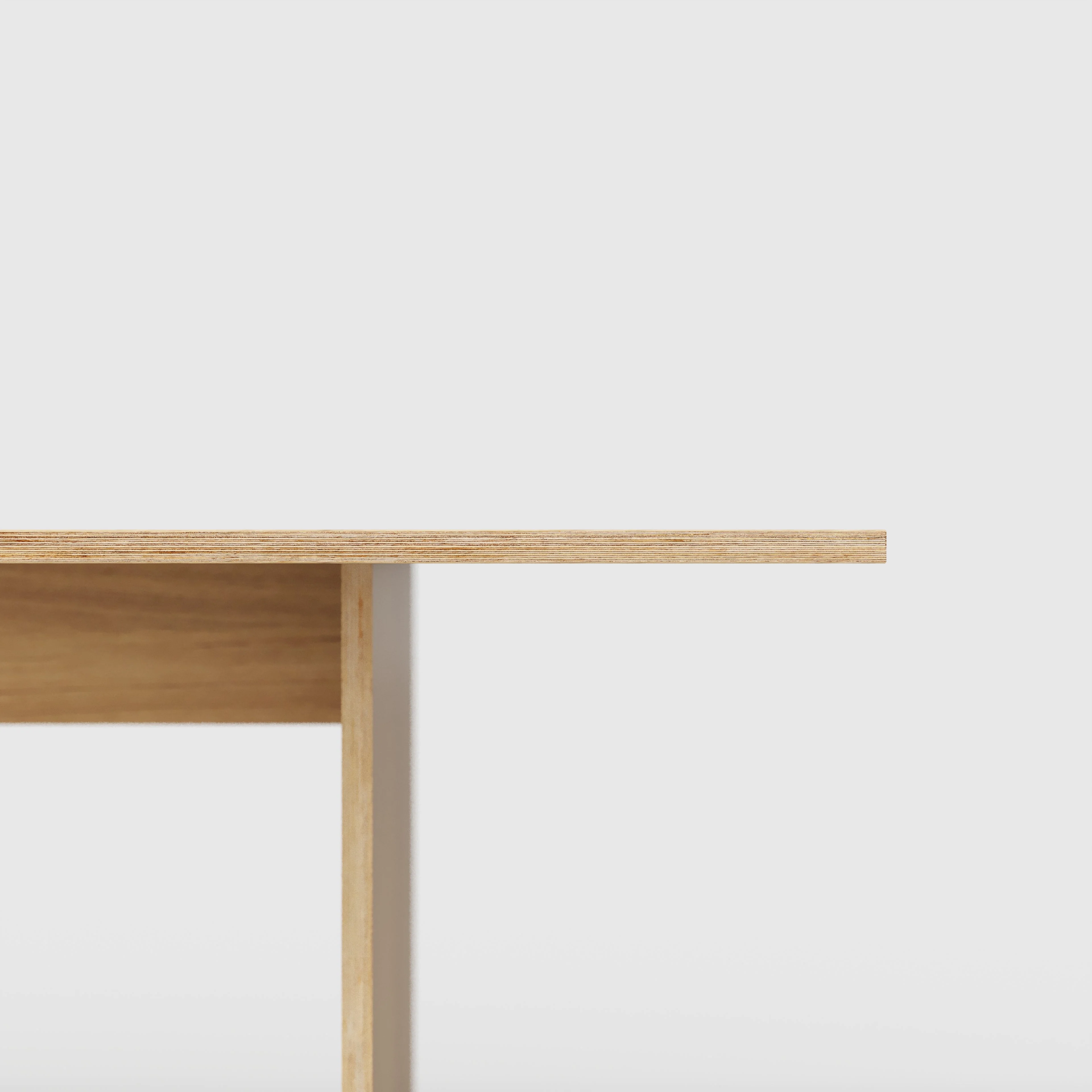 Plywood Platform Table - Plywood Oak - 5600(w) x 1000(d) x 750(h) - Image 4