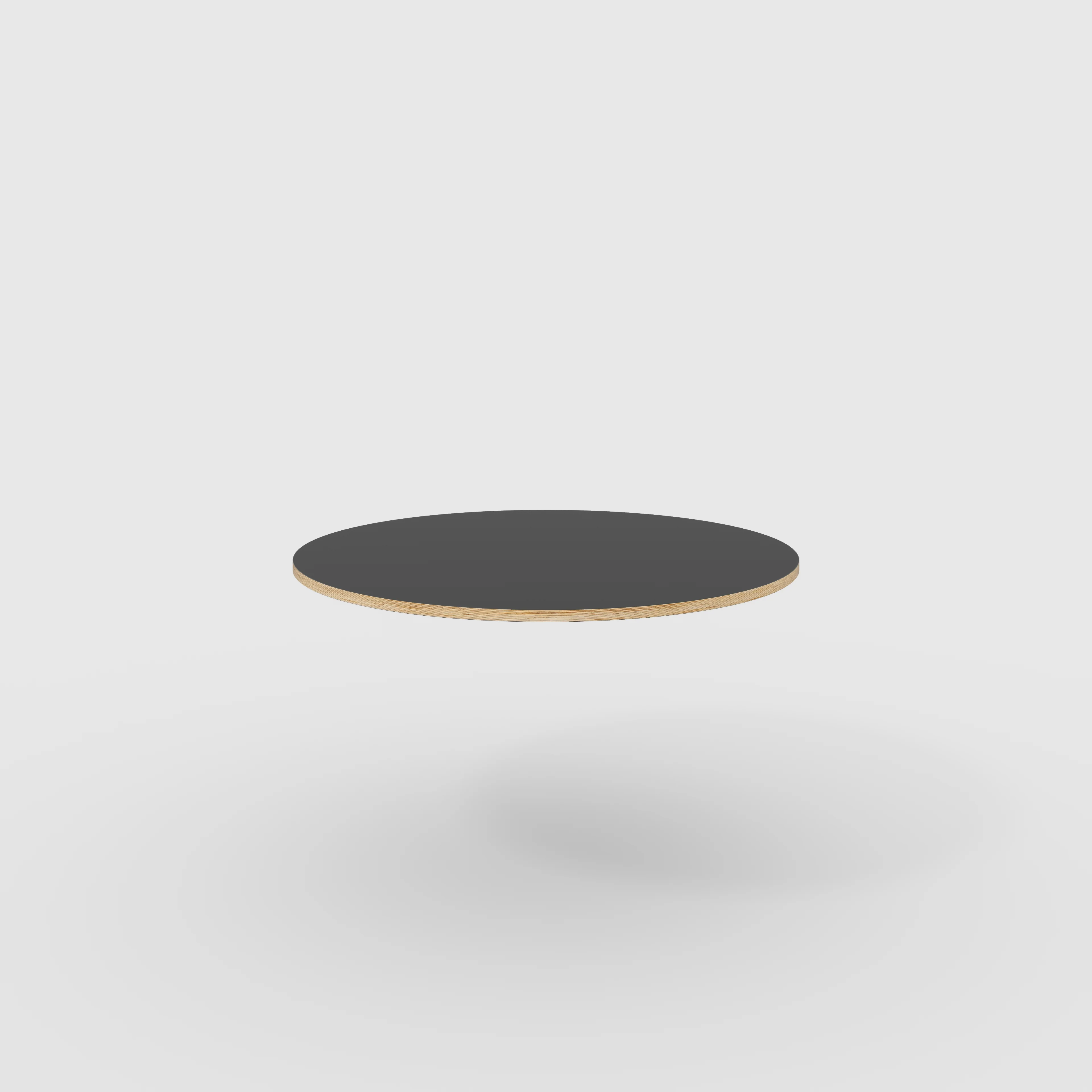 Plywood Round Tabletop - Formica Diamond Black - 1200(dia)