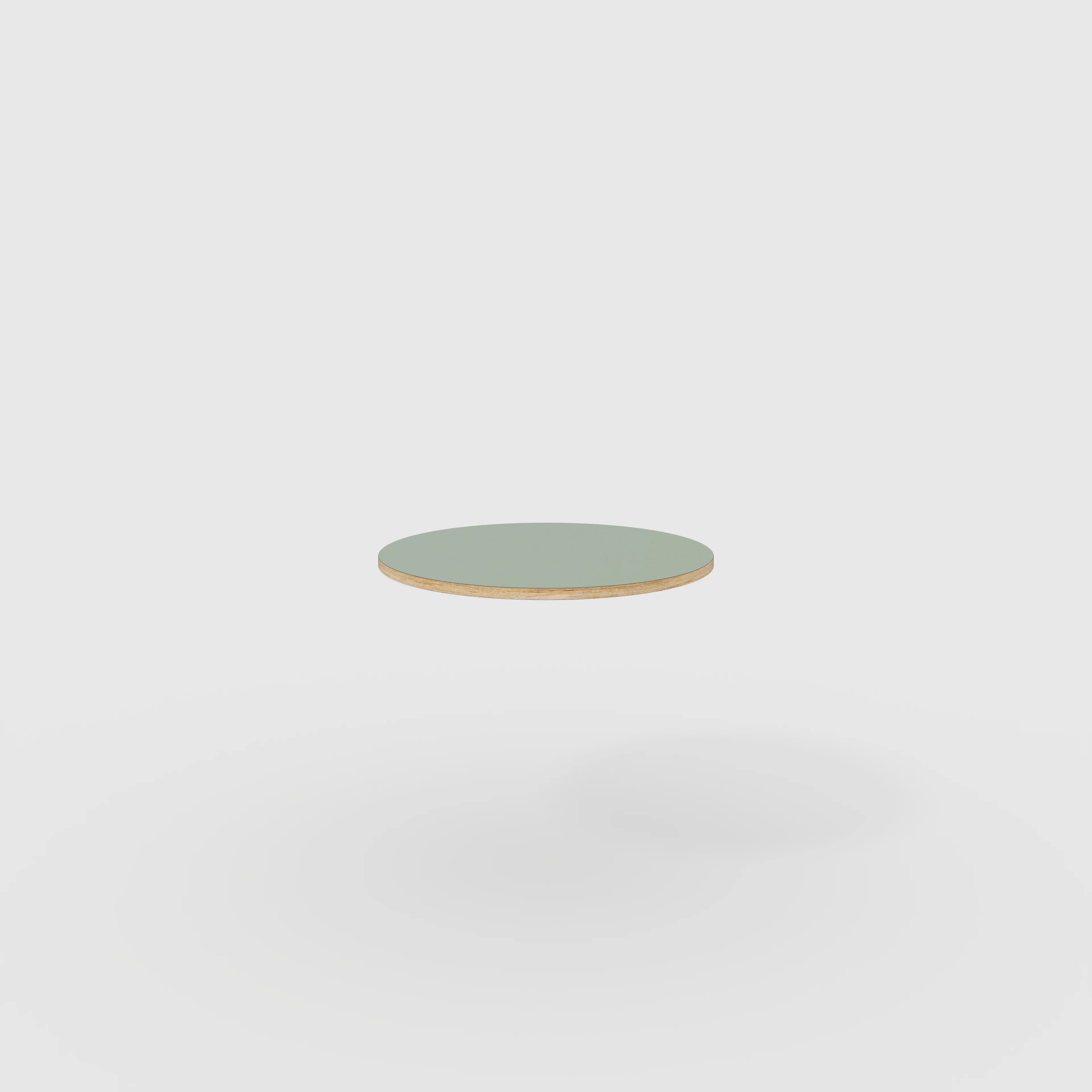 Plywood Round Tabletop - Formica Green Slate - 800(dia)