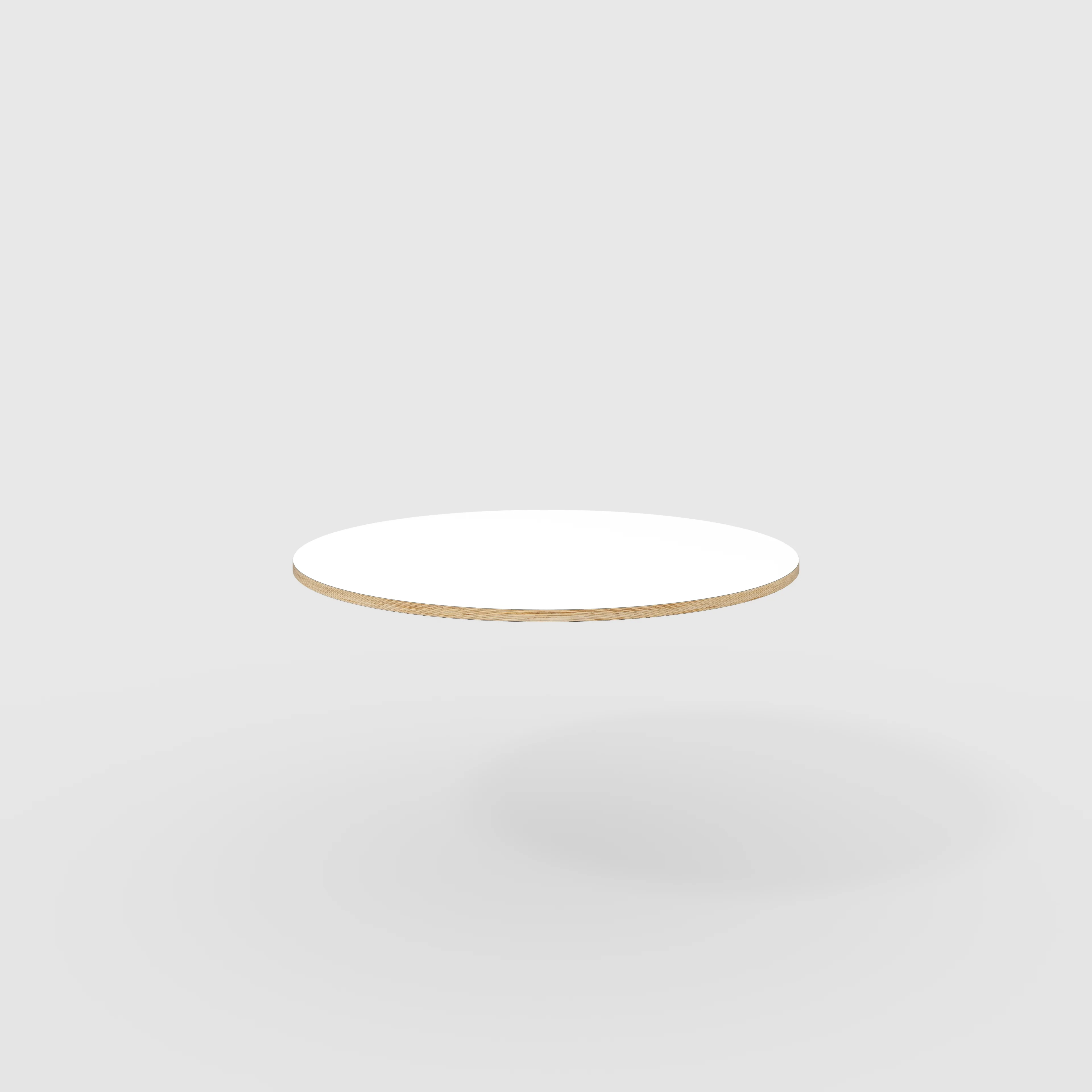 Plywood Round Tabletop - Formica White - 1200(dia)