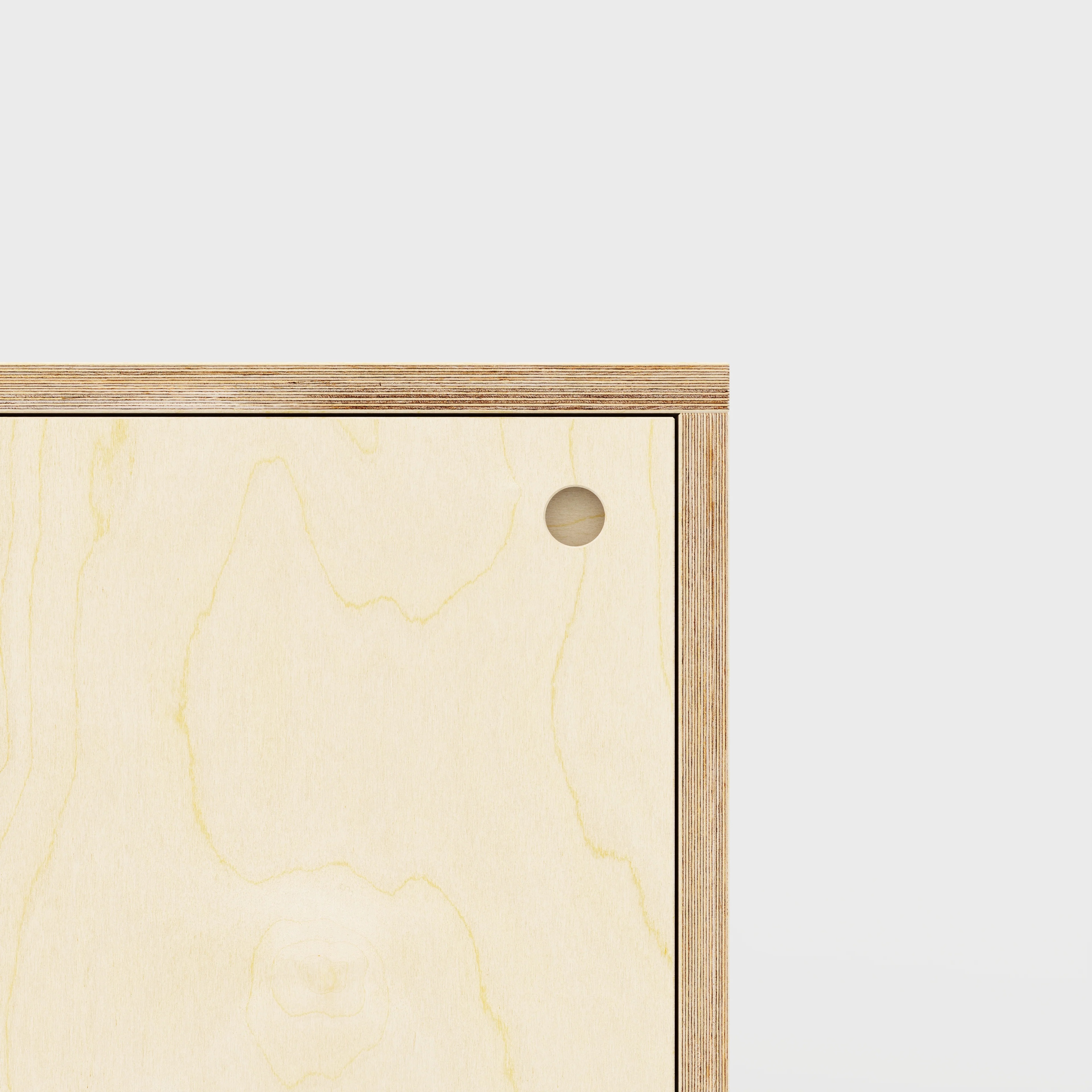 Plywood Storage with Doors - Plywood Birch - 600(w) x 600(d) x 750(h) - Image 3