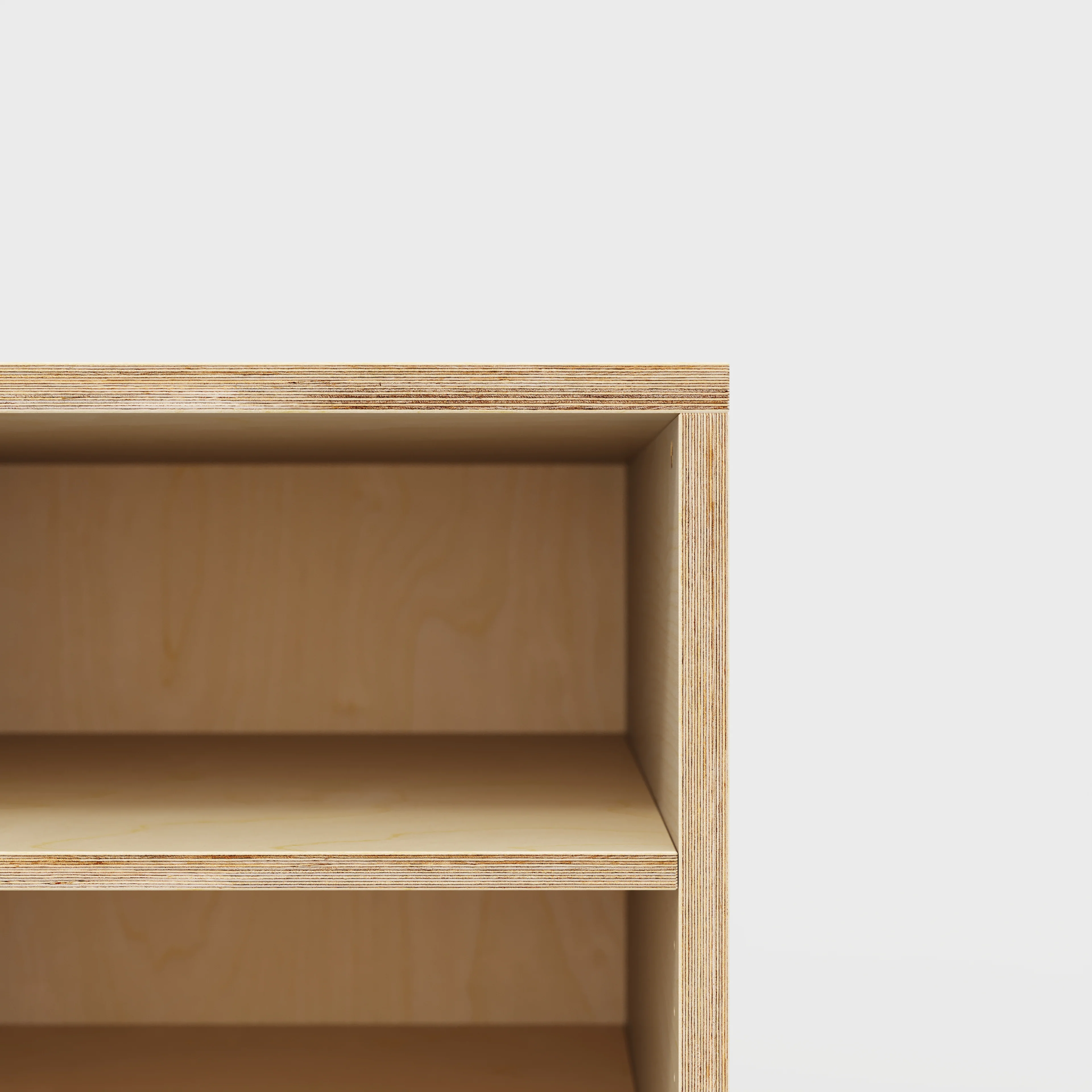 Plywood Storage with Shelves - Plywood Birch - 600(w) x 600(d) x 750(h) - Image 3