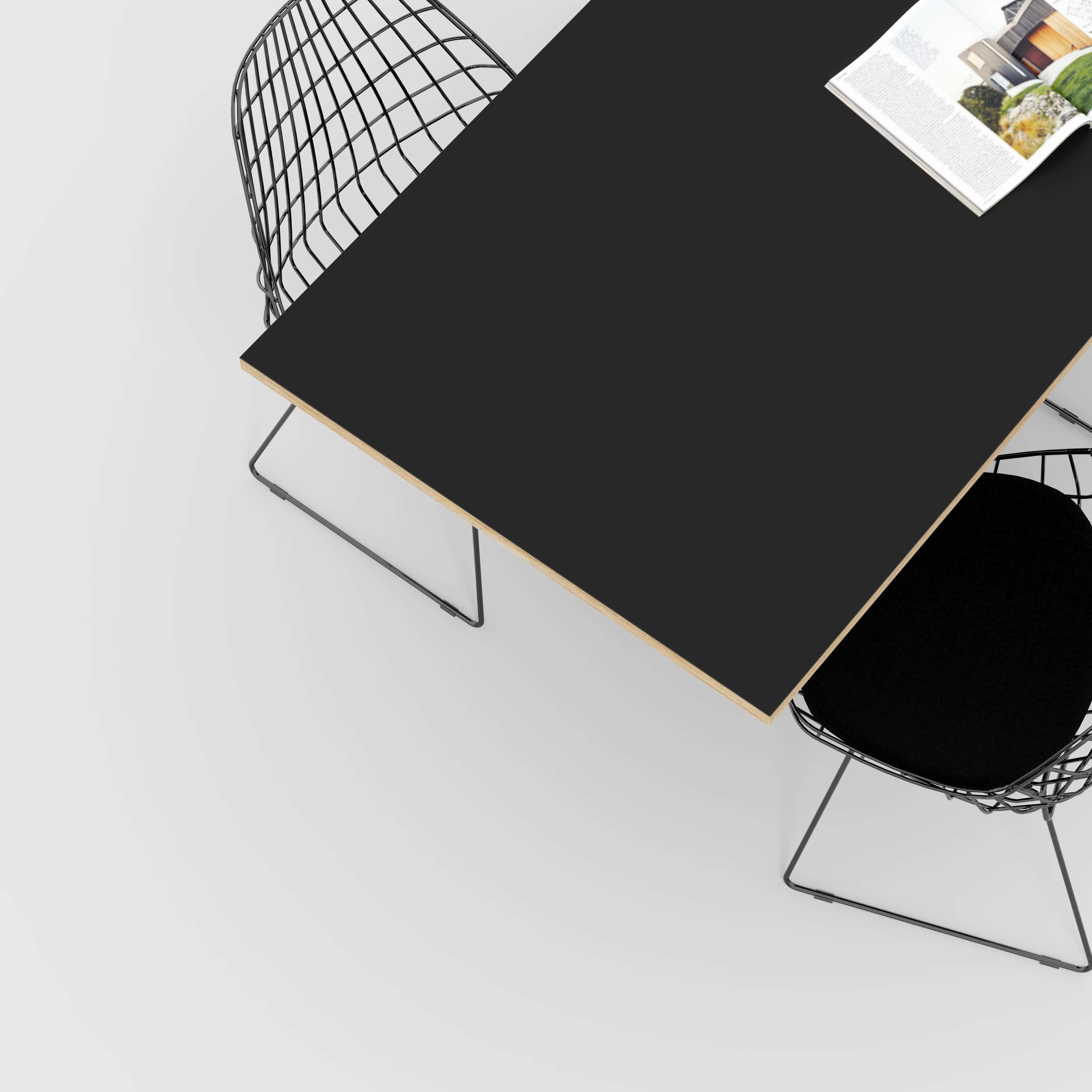 Plywood Tabletop - Formica Diamond Black - 1600(w) x 800(d) - Image 2