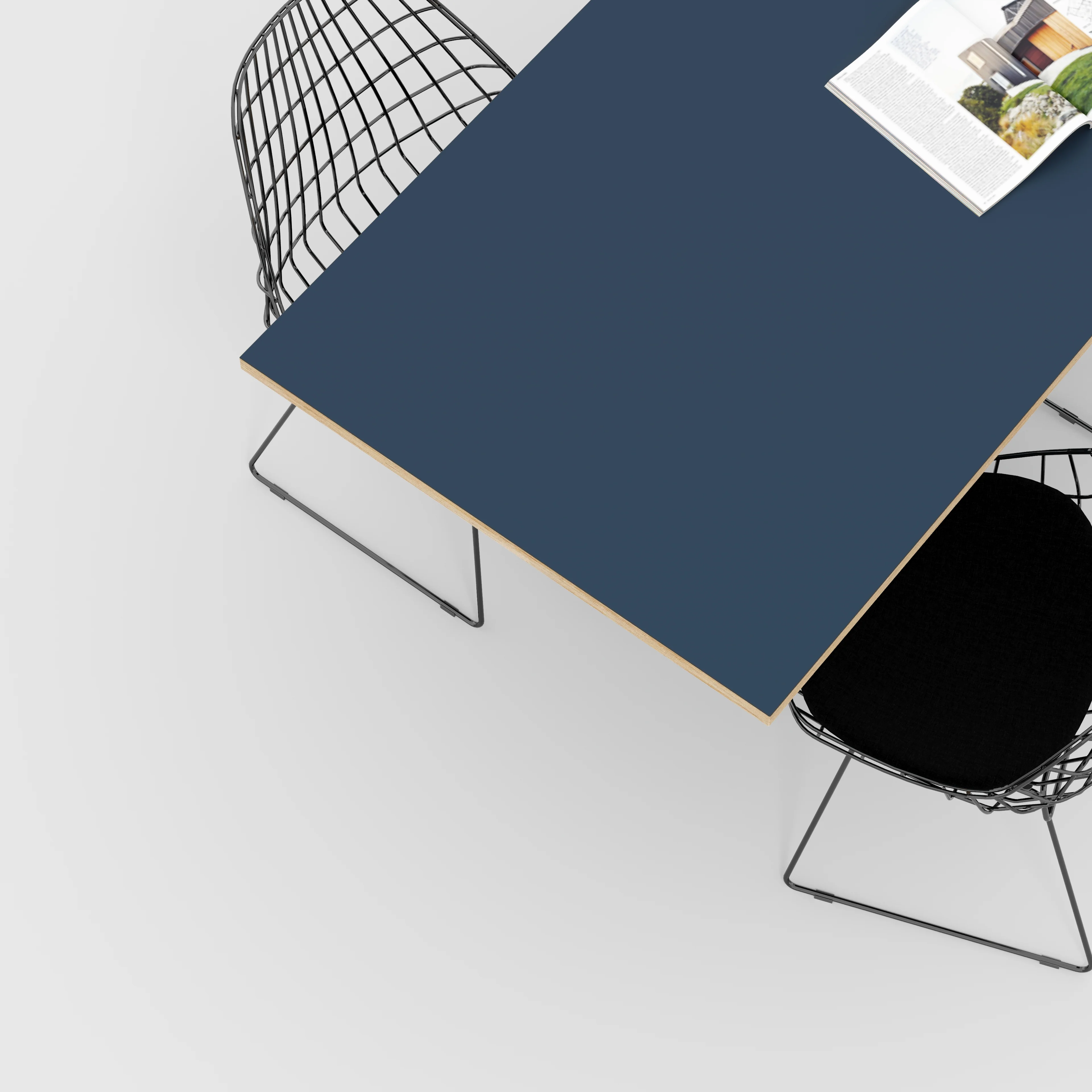 Plywood Tabletop - Formica Night Sea Blue - 1600(w) x 800(d) - Image 2