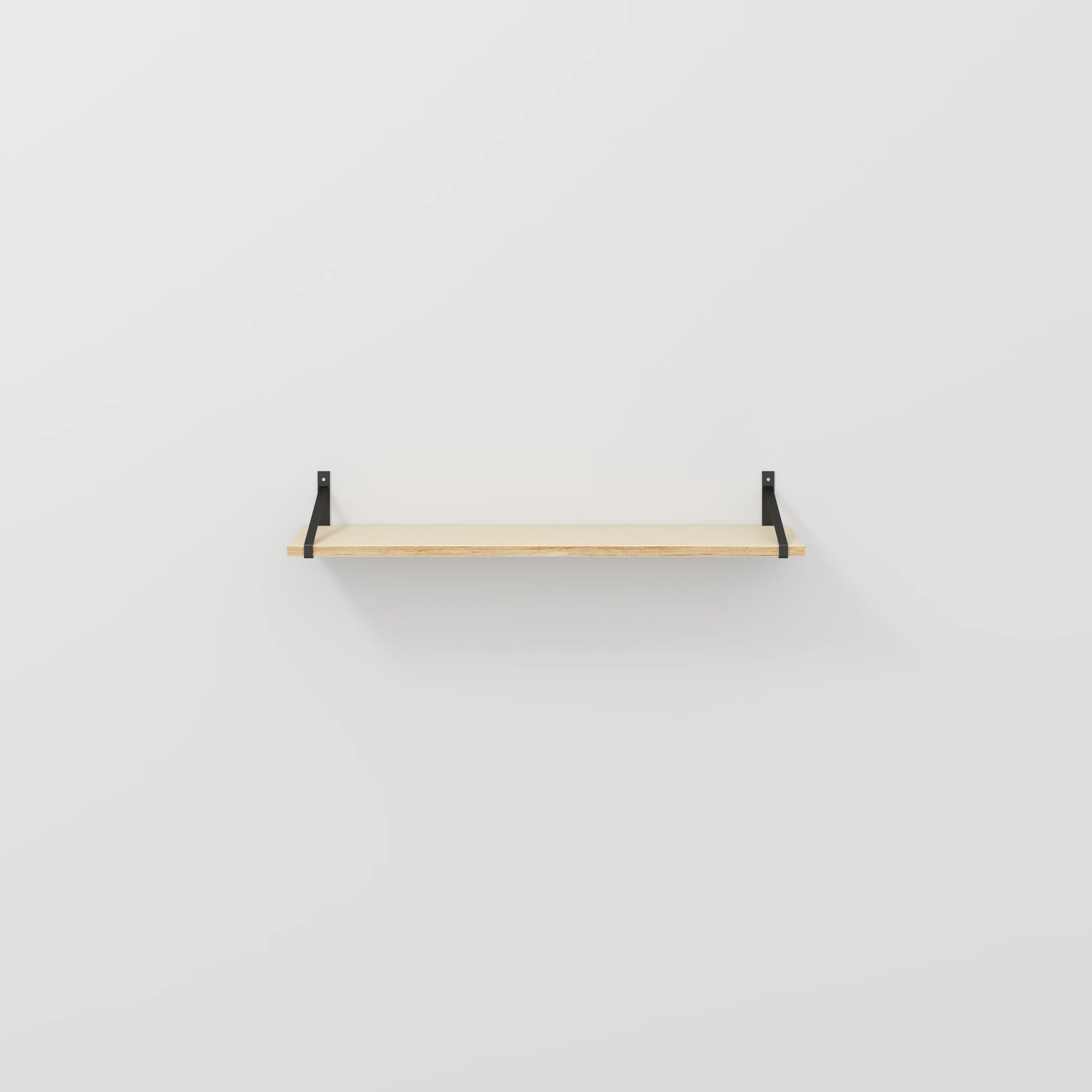Plywood Wall Shelf with Suspense Brackets - Plywood Birch - 1200(w) x 260(d)