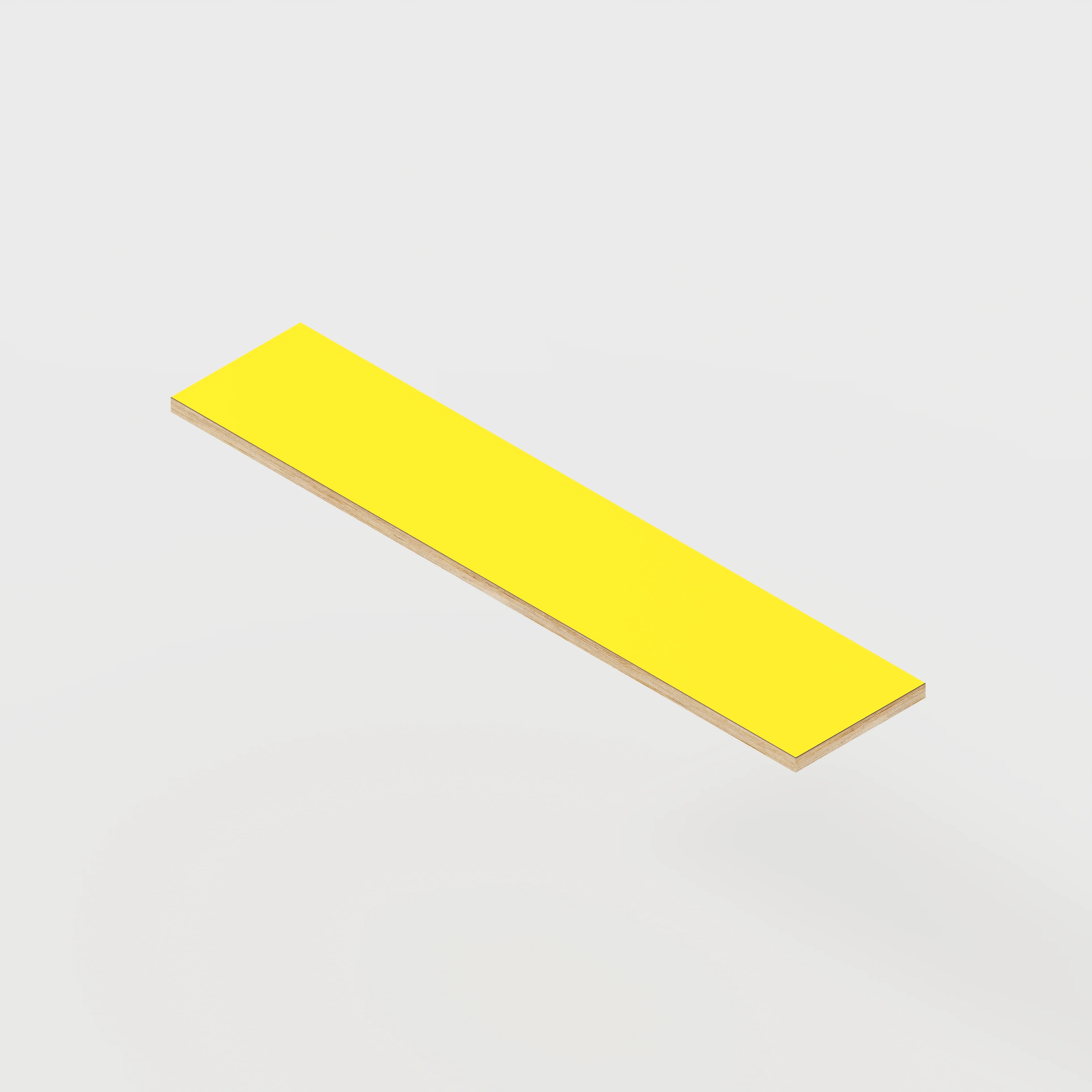 Plywood Shelf - Formica Chrome Yellow - 1600(w) x 250(d)