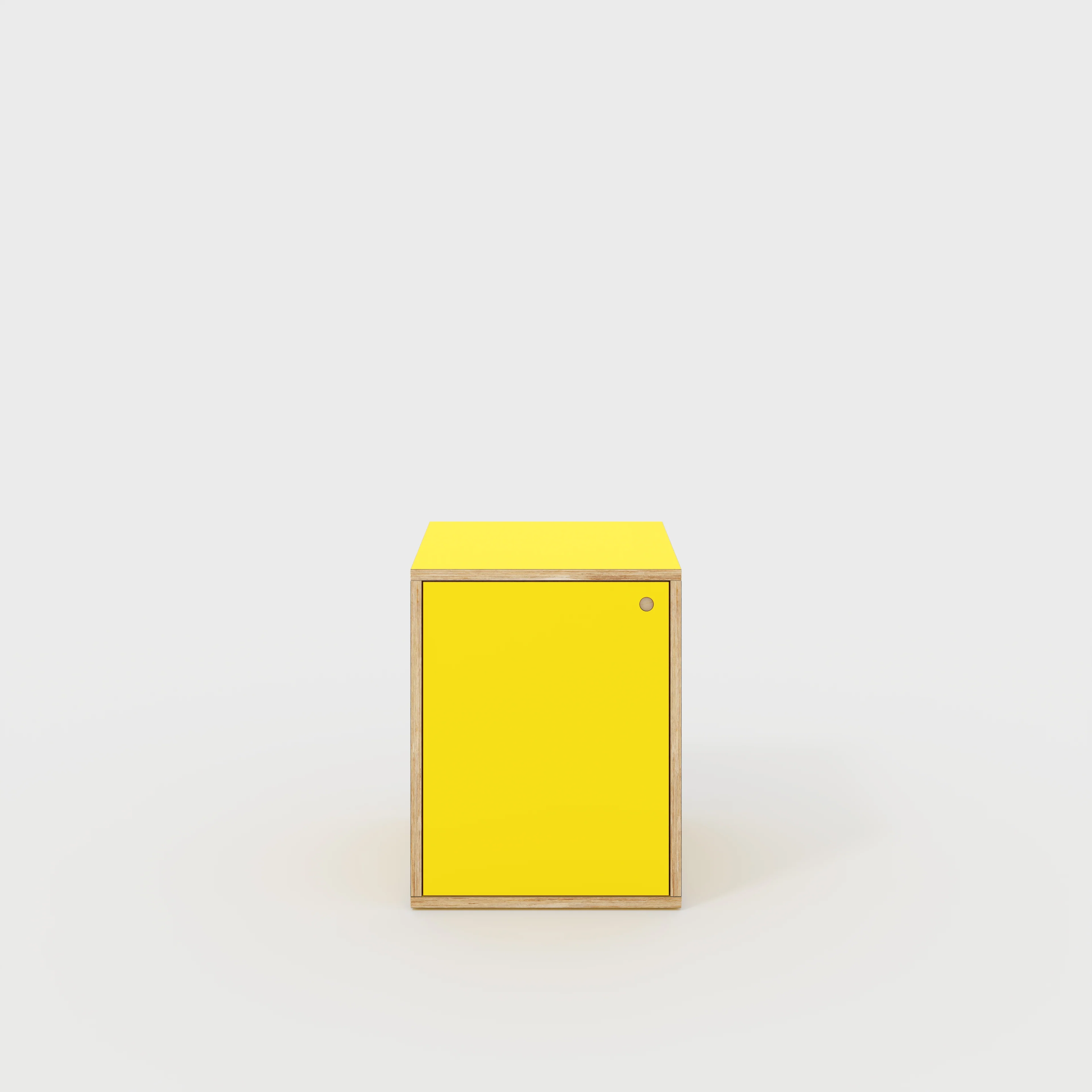 Plywood Storage with Doors - Formica Chrome Yellow - 600(w) x 600(d) x 750(h)