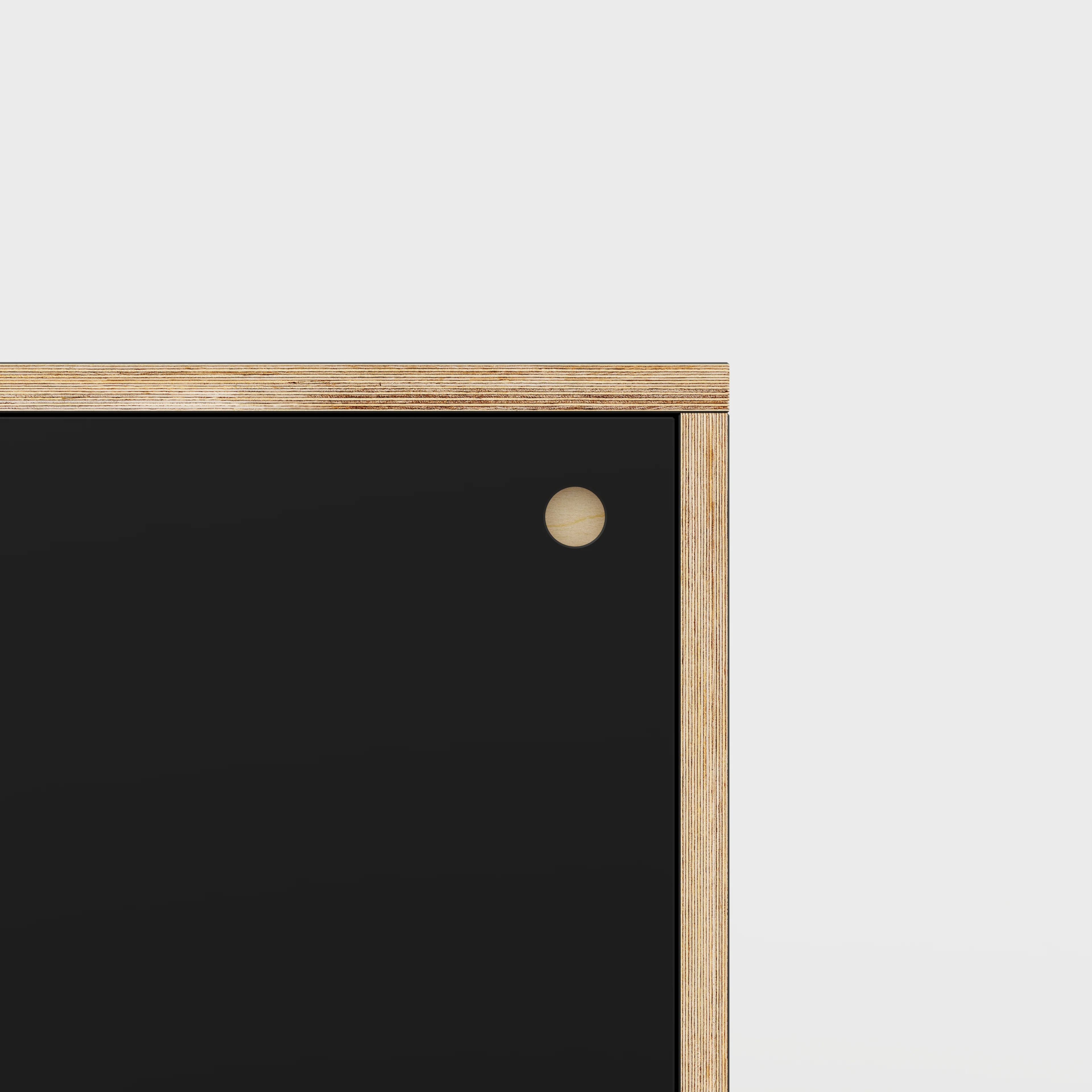Plywood Storage with Doors - Formica Diamond Black - 400(w) x 400(d) x 450(h) - Image 3