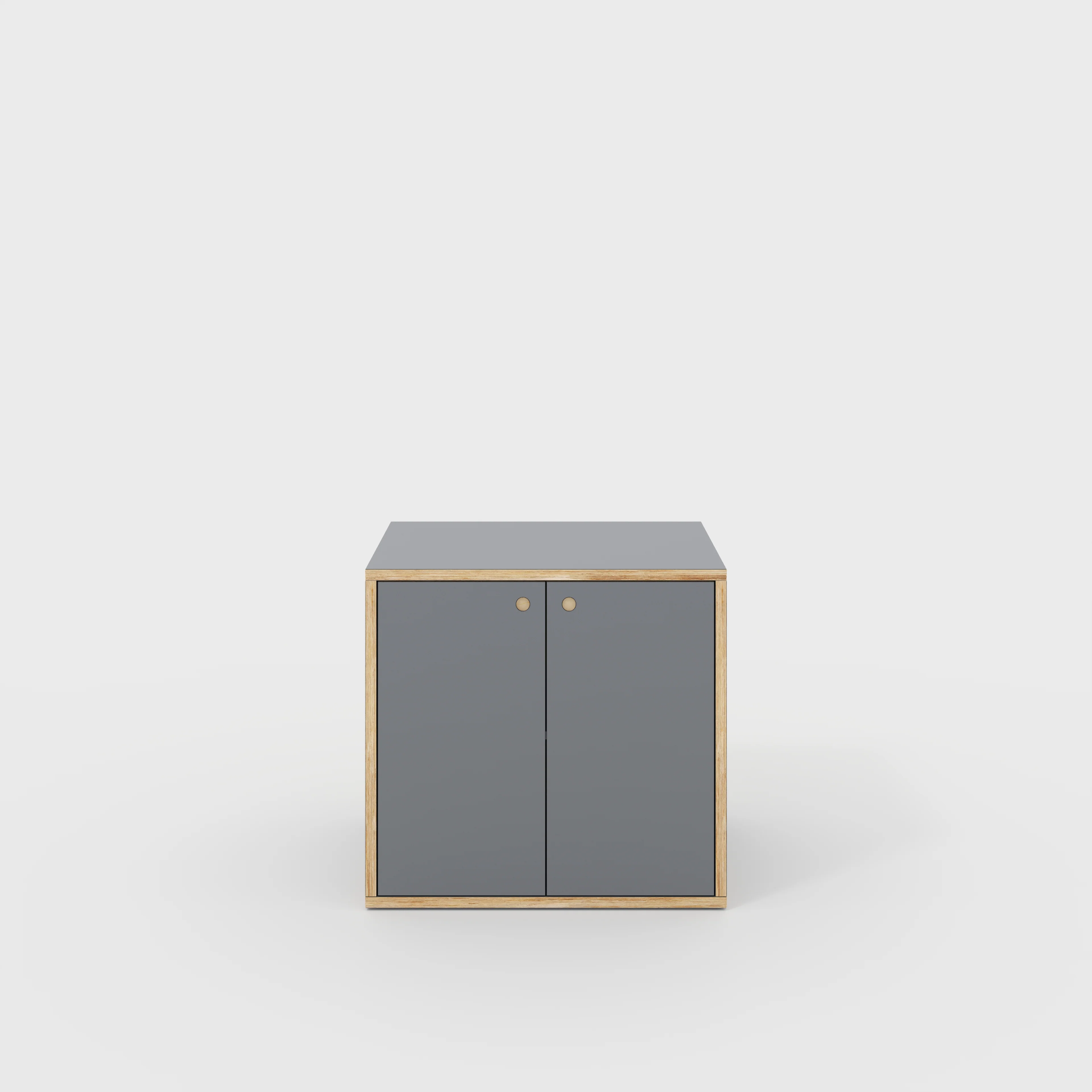 Plywood Storage with Doors - Formica Tornado Grey - 800(w) x 600(d) x 750(h)