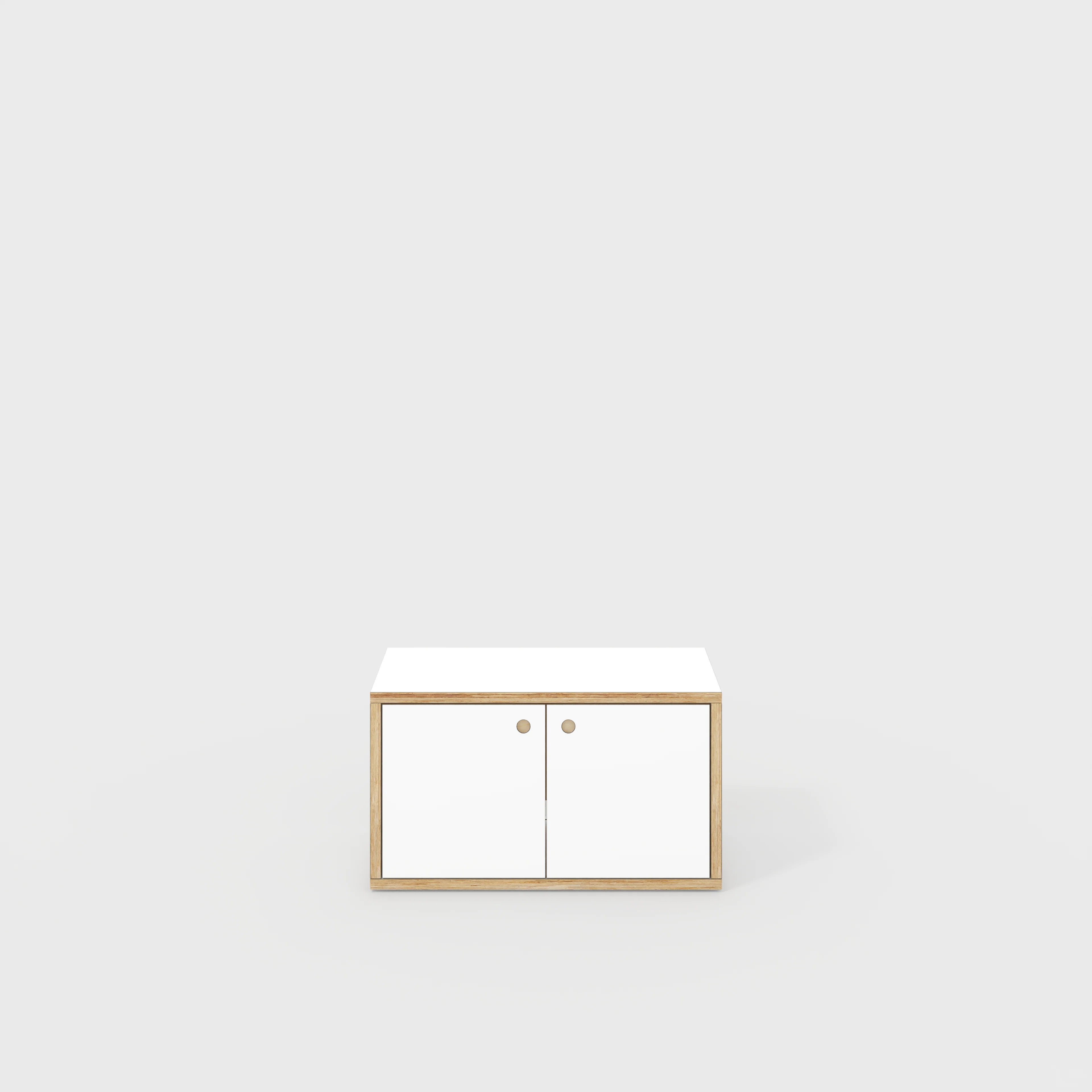 Plywood Storage with Doors - Formica White - 800(w) x 400(d) x 450(h)