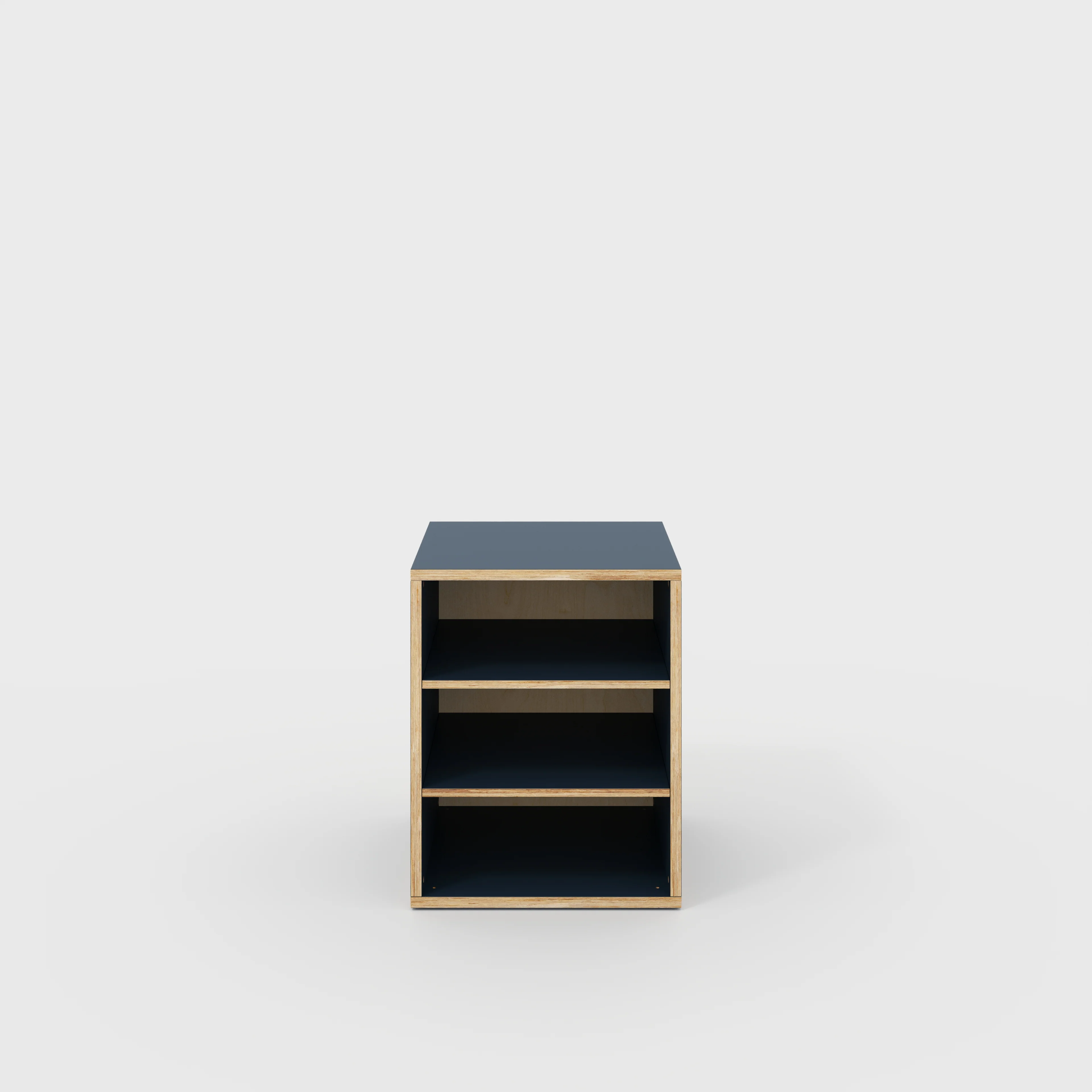Plywood Storage with Shelves - Formica Night Sea Blue - 600(w) x 600(d) x 750(h)