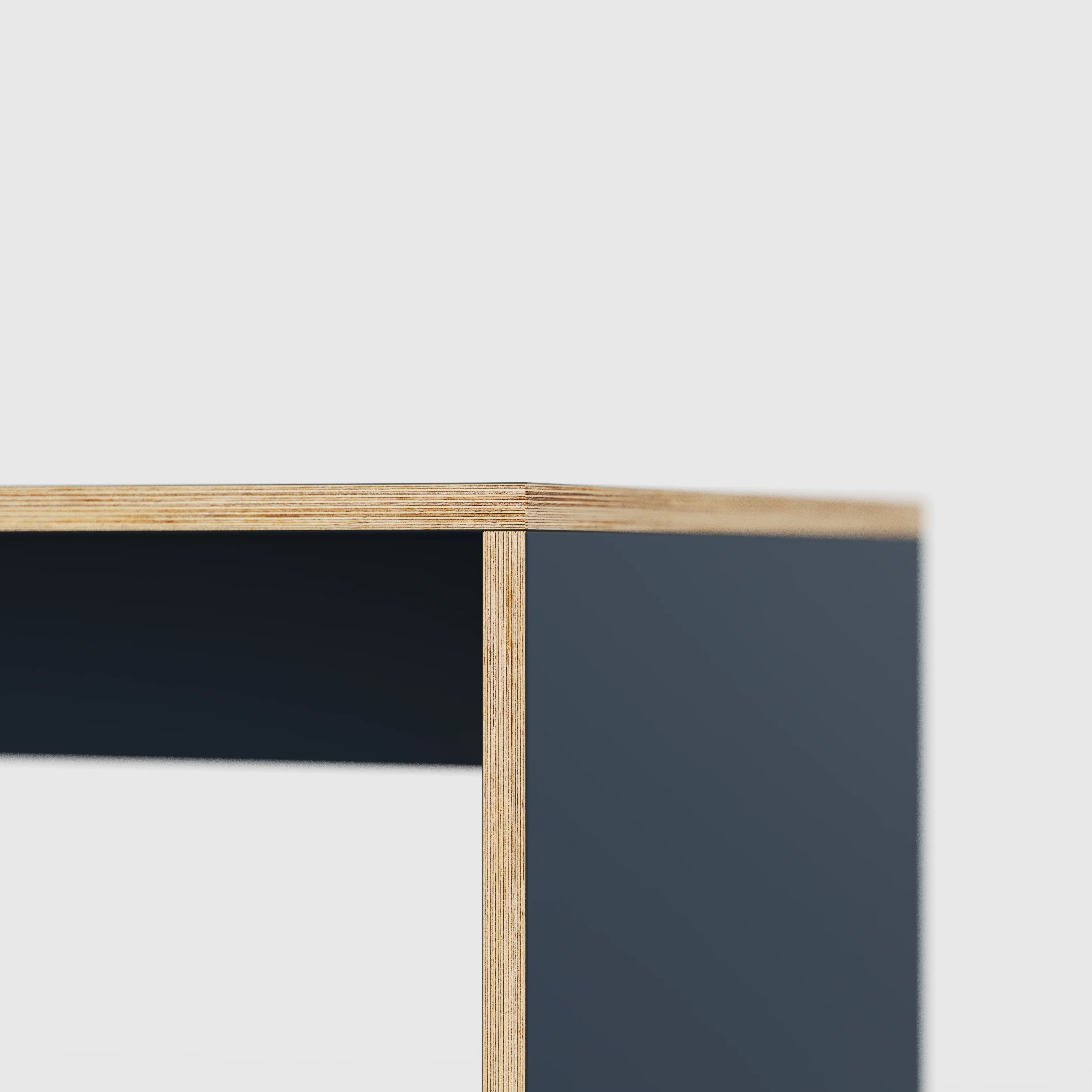 Plywood Table with Solid Sides - Formica Night Sea Blue - 2400(w) x 1200(d) x 750(h) - Image 4