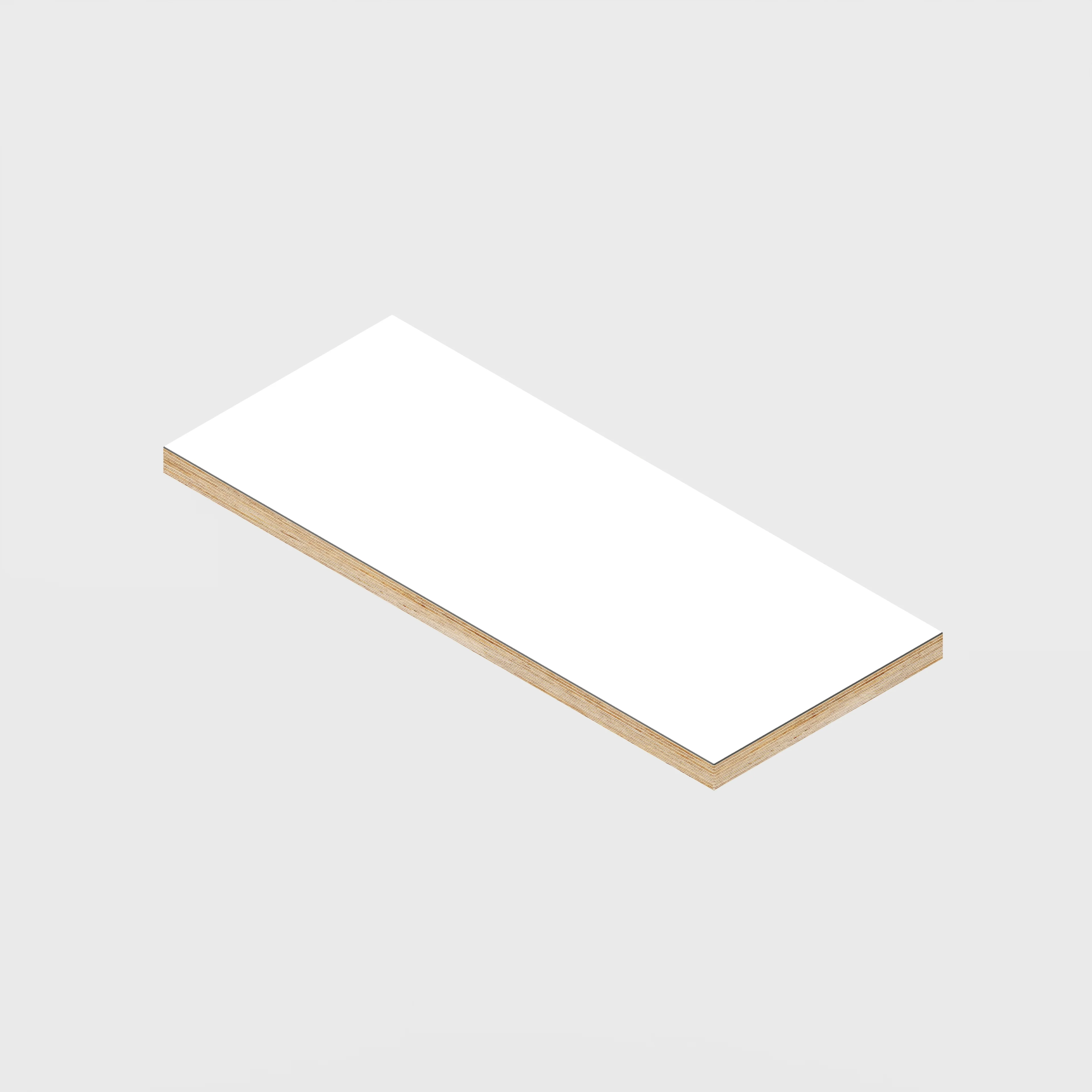Plywood Shelf - Formica White - 600(w) x 250(d)