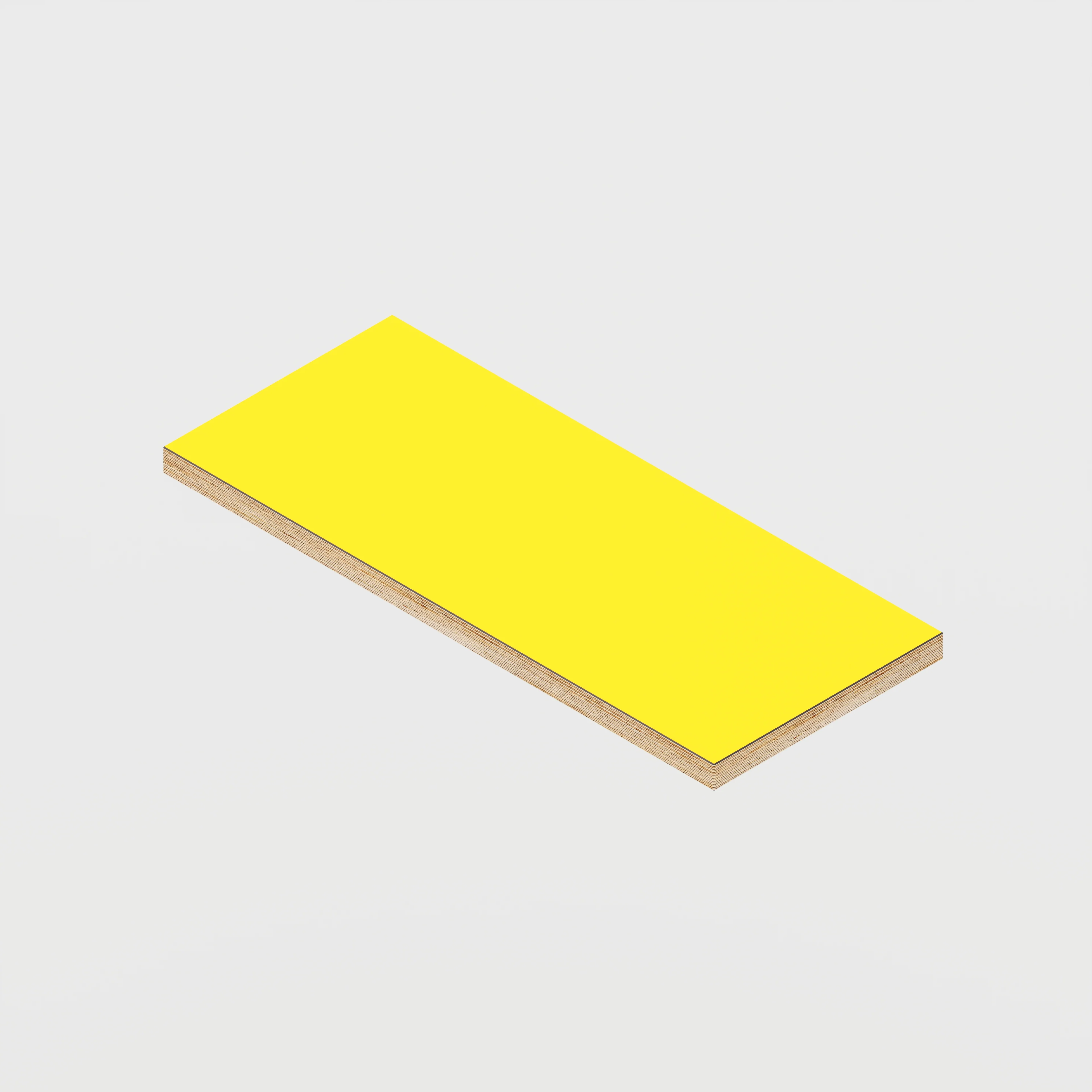 Plywood Shelf - Formica Chrome Yellow - 600(w) x 250(d)