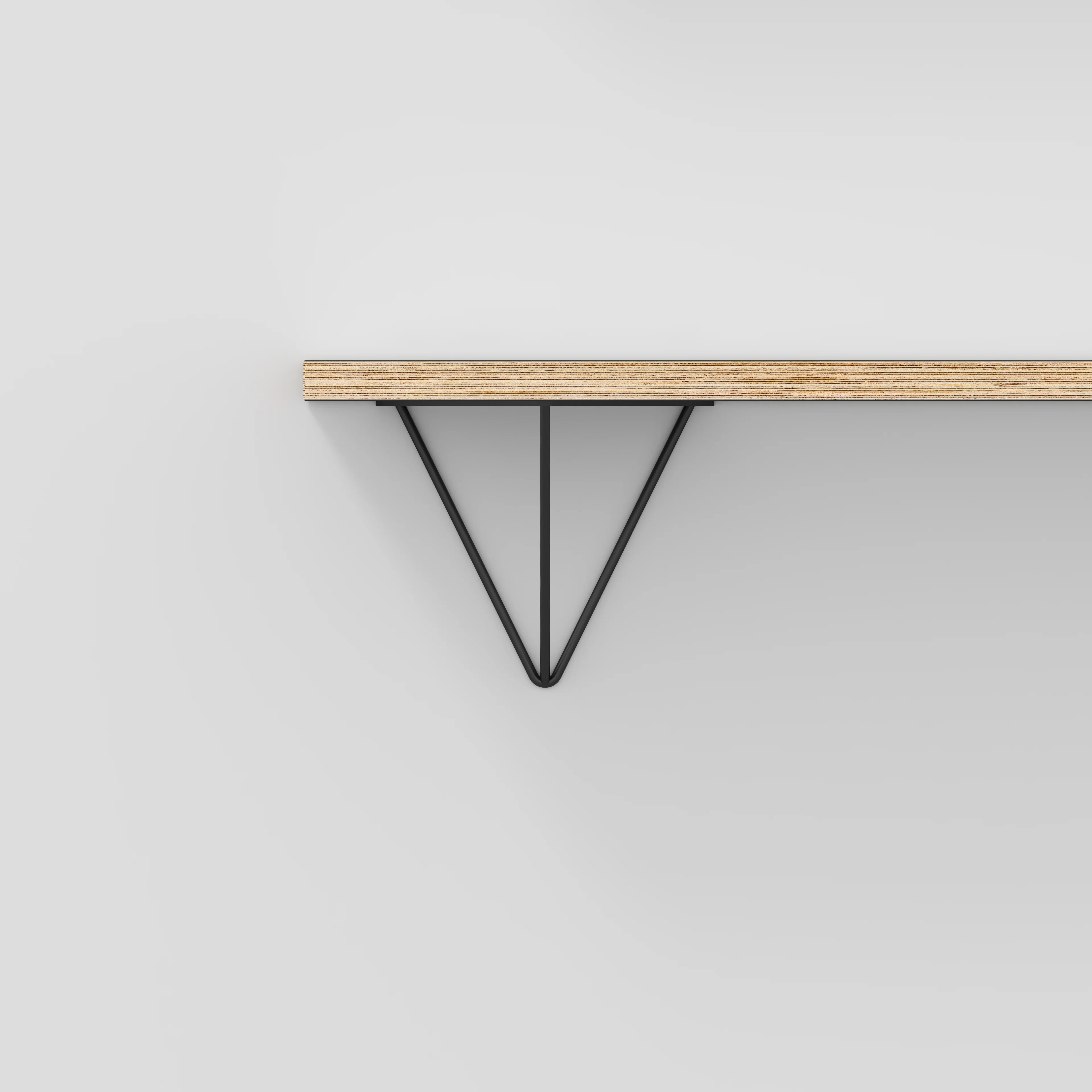 Plywood Wall Shelf with Prism Brackets - Formica Night Sea Blue - 1200(w) x 250(d) - Image 3